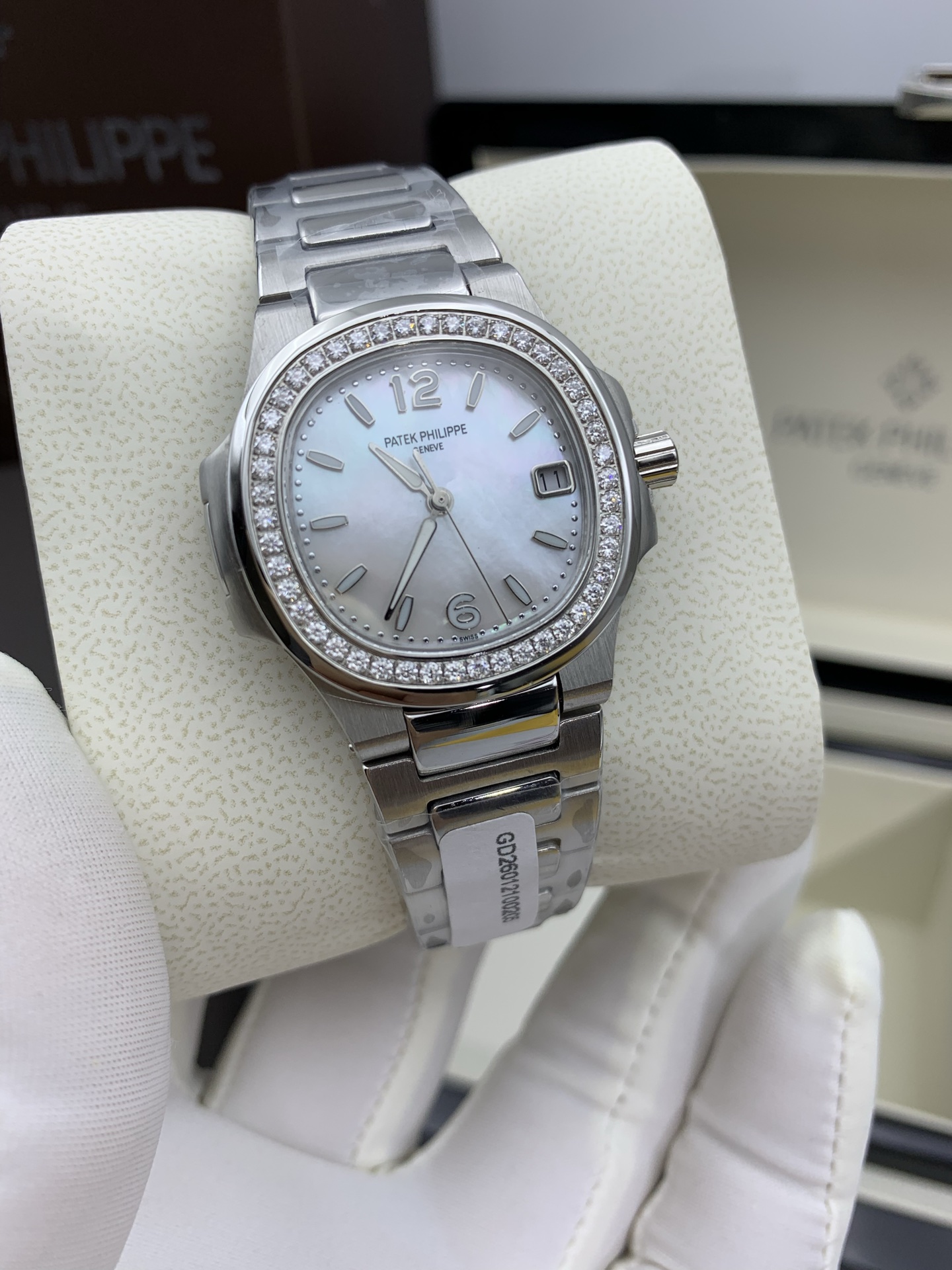 파텍필립 노틸러스 다이아 스틸 여성용 레플리카 44190 Patek Philippe 이미지 2