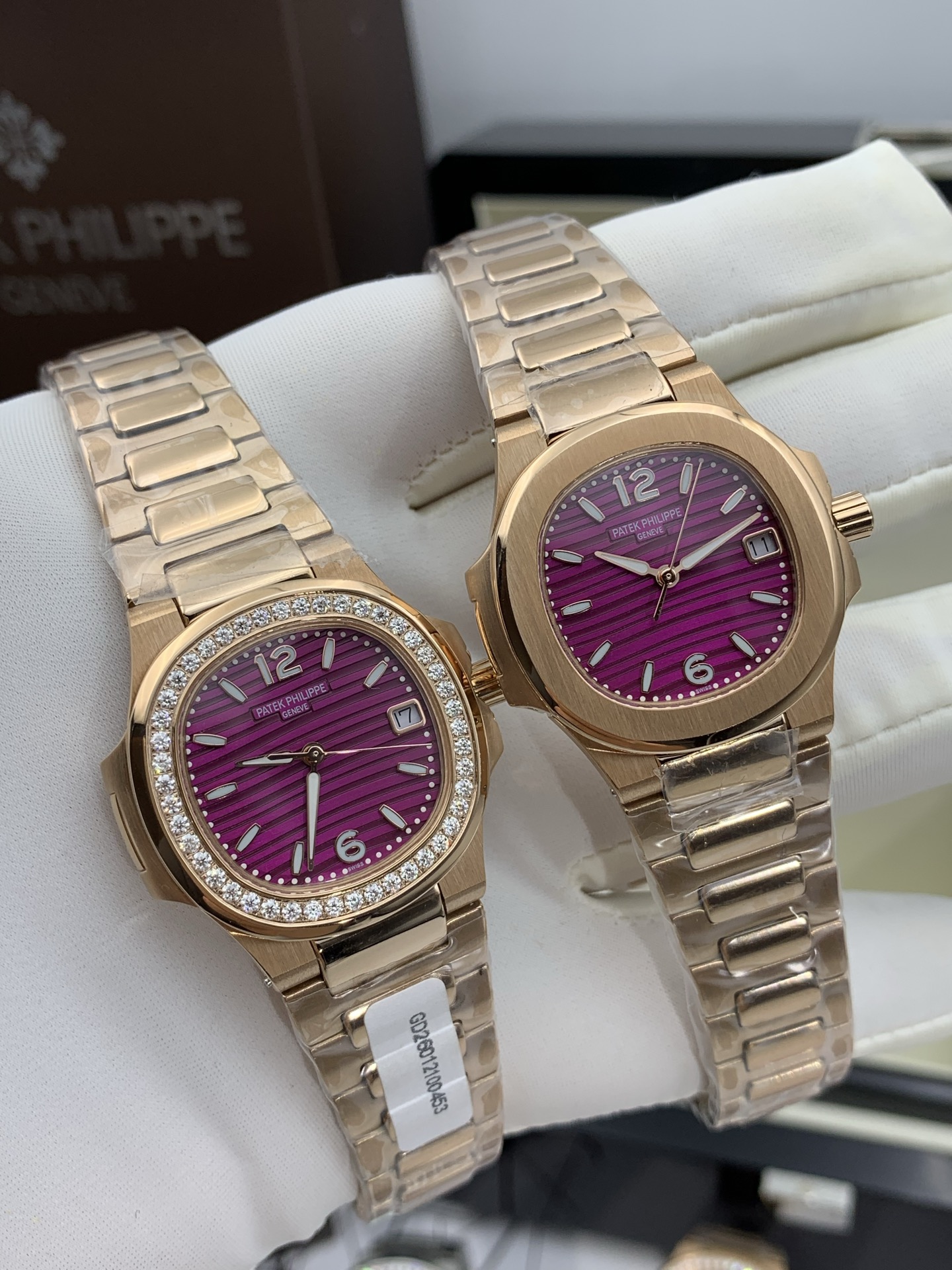 파텍필립 노틸러스 다이아 스틸 여성용 32mm 레플리카 44185