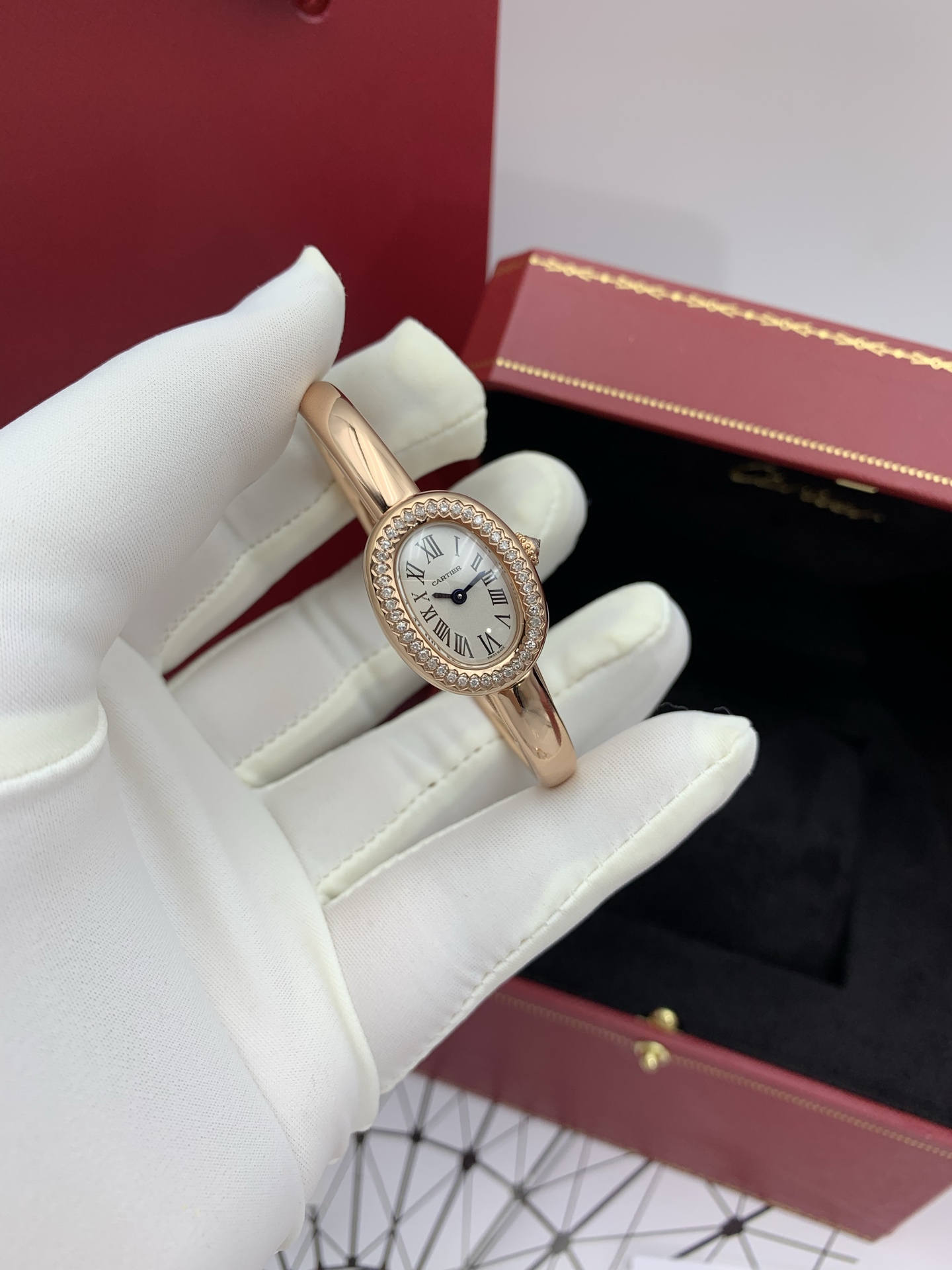 NO:821419,rose gold real diamonds,19860909玫瑰金 真钻,,Watch