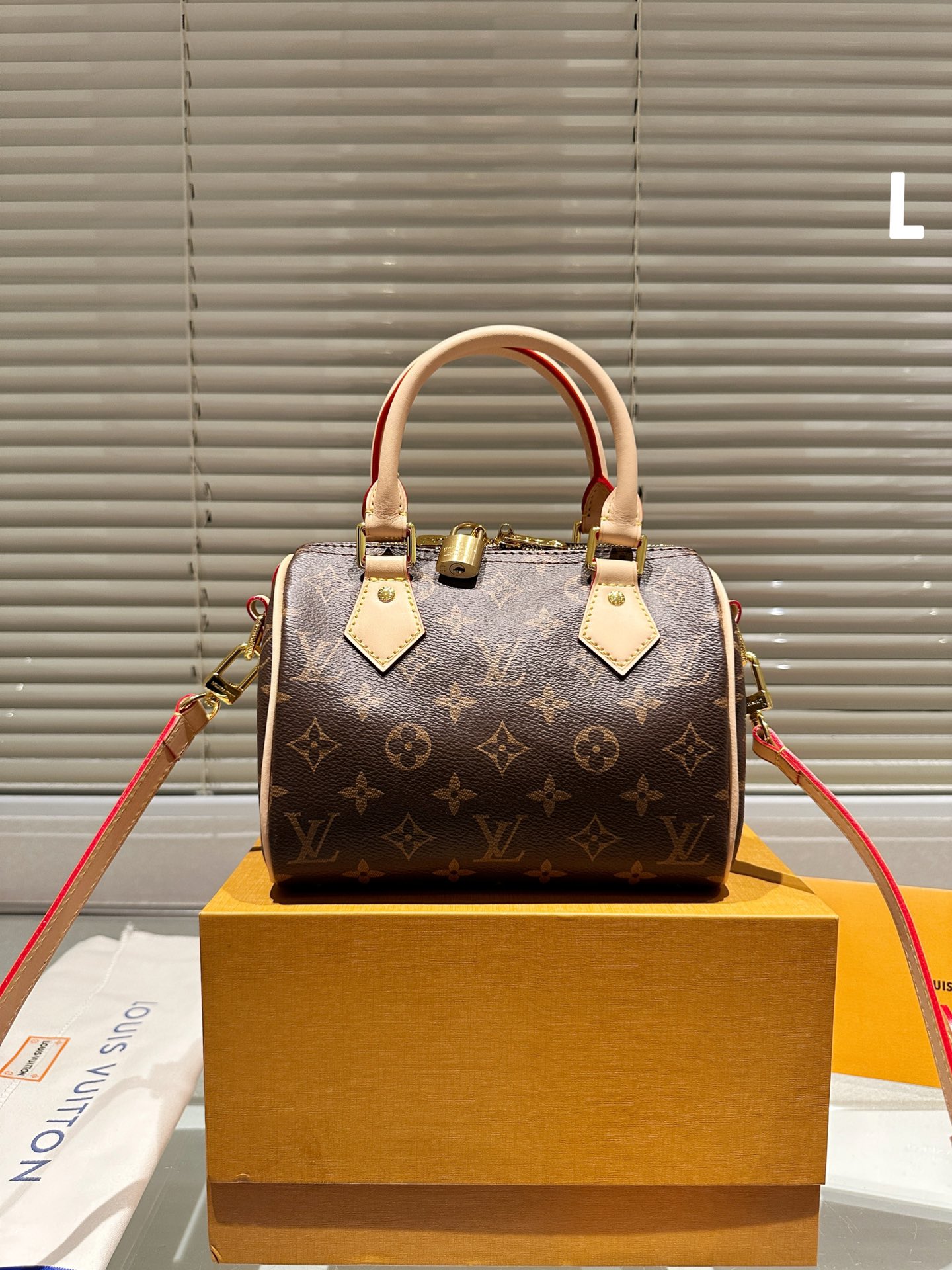 Louis Vuitton LV Speedy Bags Handbags Gold Yellow Cowhide