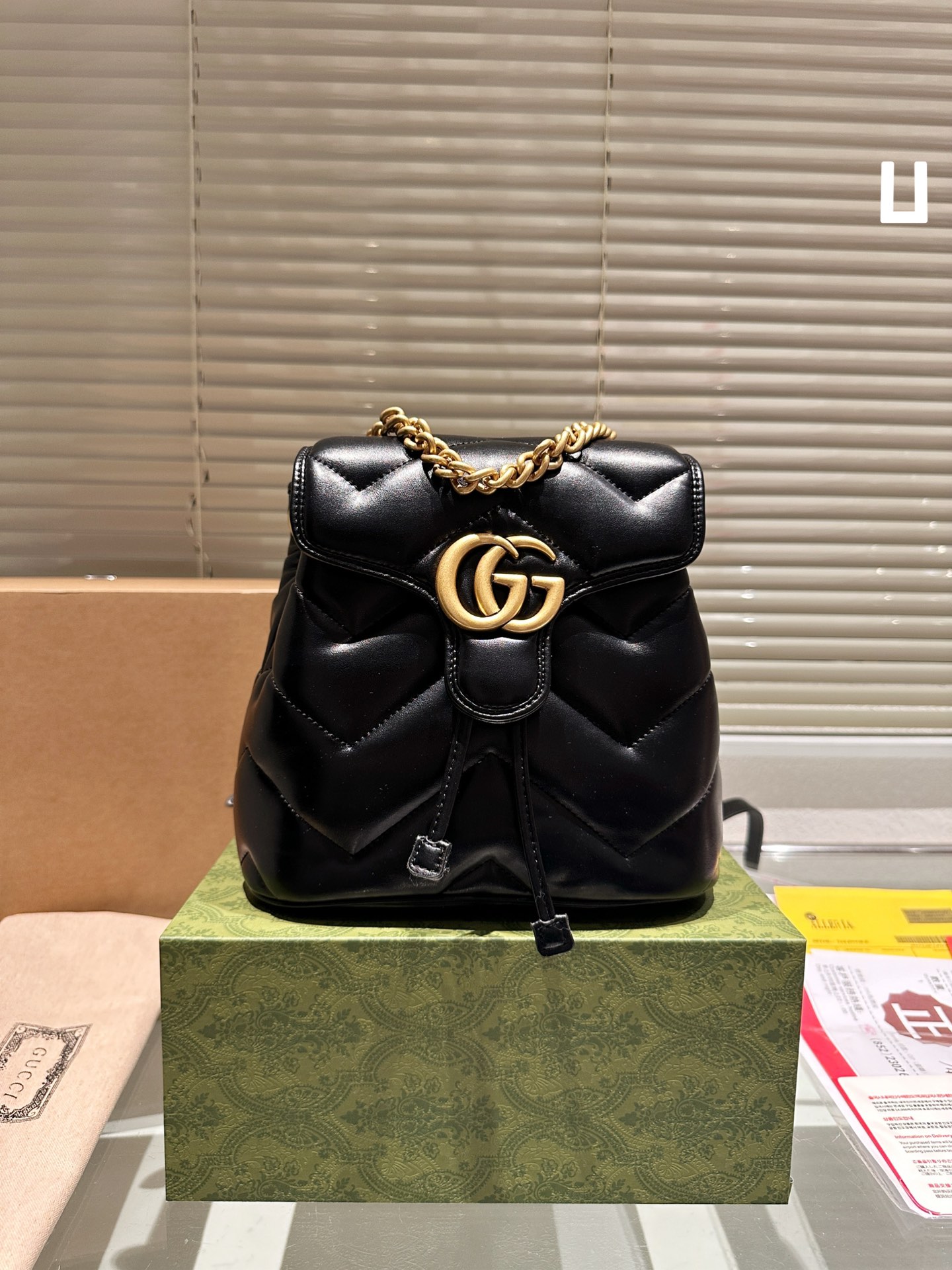 Gucci AAAA
 Bags Backpack Printing Cowhide