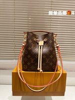 Louis Vuitton LV NeoNoe Bucket Bags Crossbody & Shoulder Bags Gold Cowhide M44022