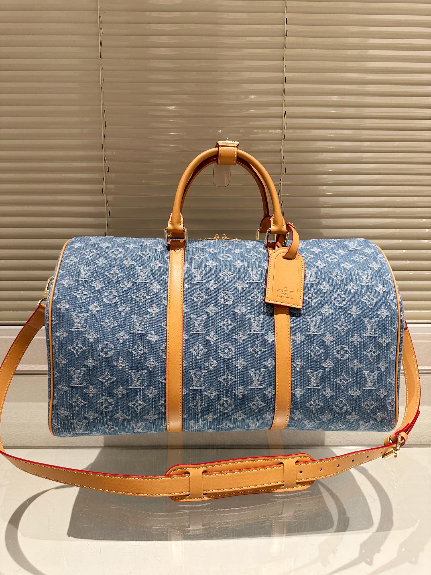 Louis Vuitton LV Keepall Sacs De Voyage Cuir de vache Vintage