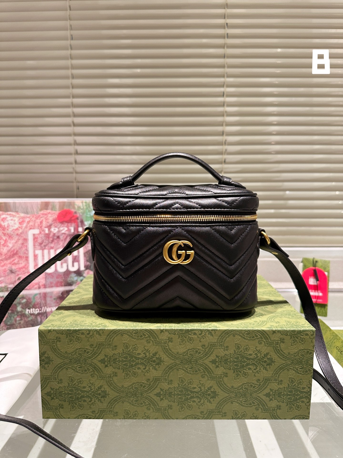 Replik 1: 1 hohe Qualität
 Gucci GG Supreme Taschen Handtaschen Leinwand 1955 Mini