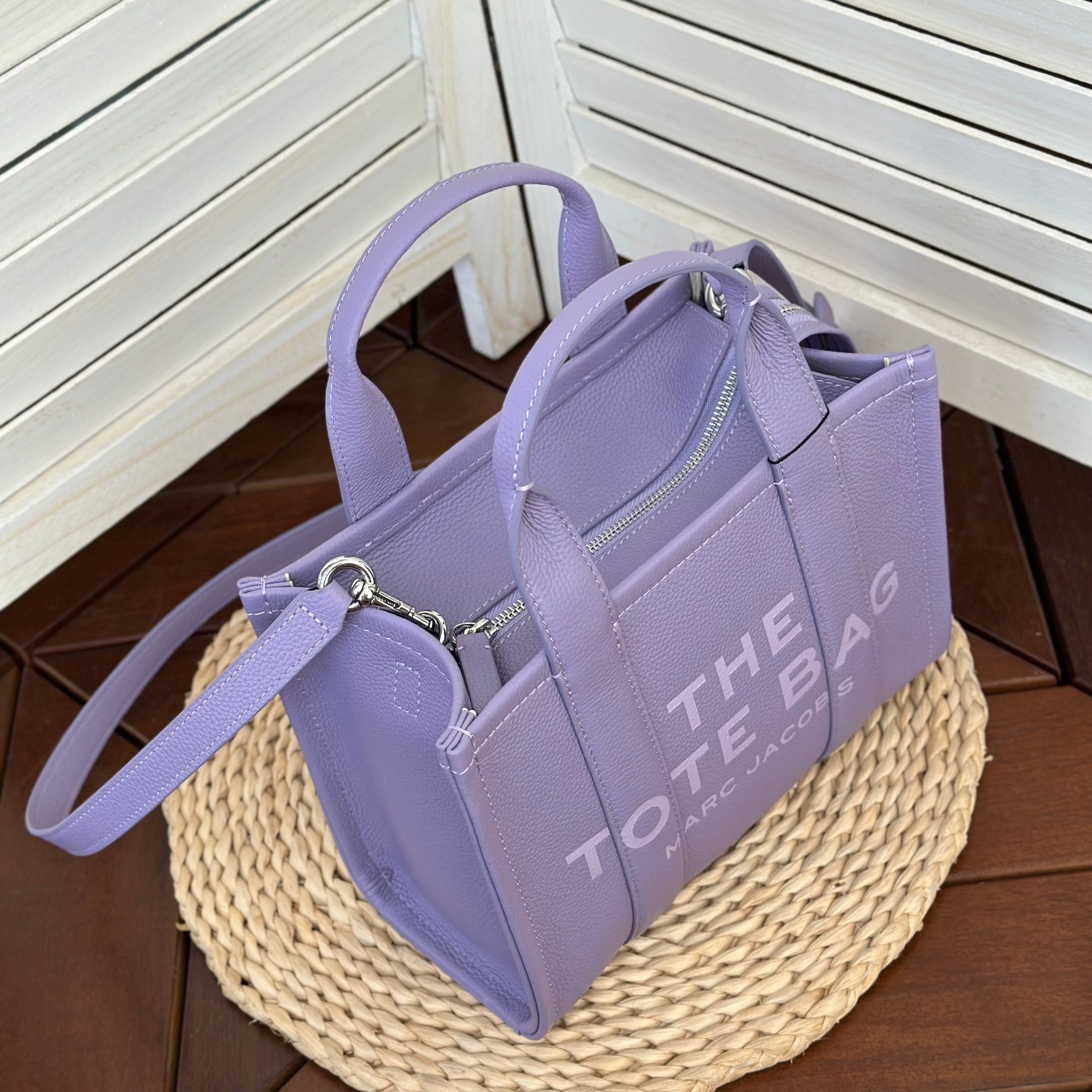 Marc Jacobs ～MJ托特包 淡紫色迷你号26cm