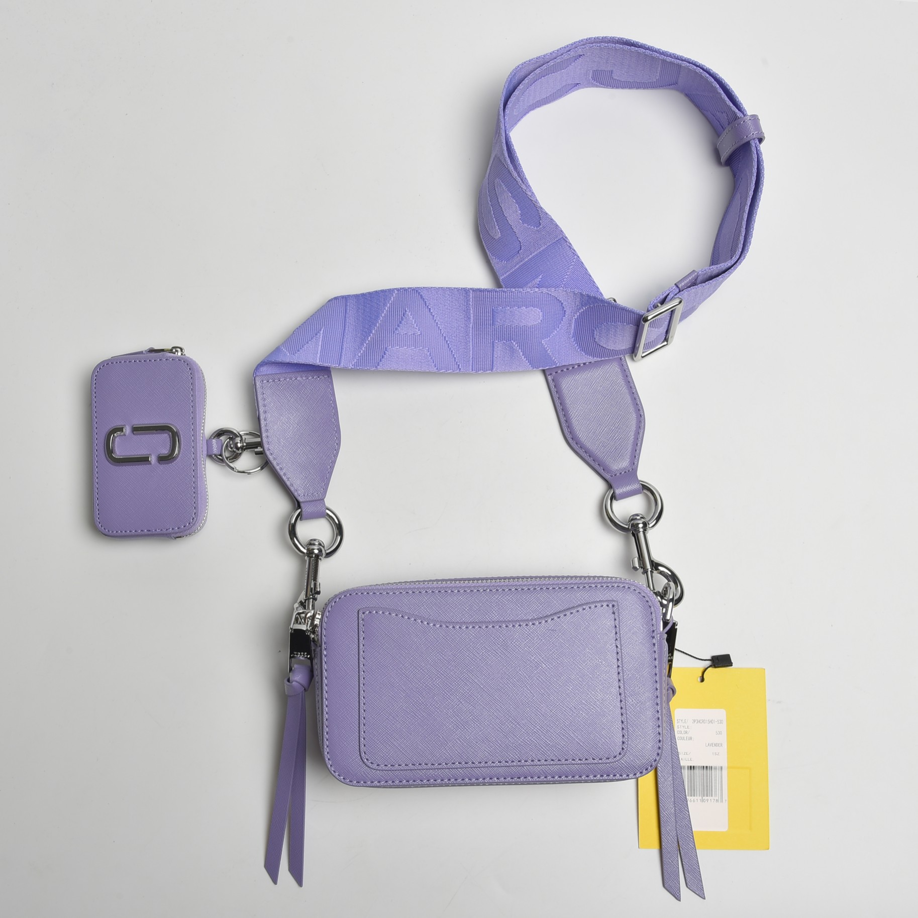 Marc Jacobs 紫色 ～MJ相机包，搭配可拆卸零钱包， 吊牌，三码合一，代购可入