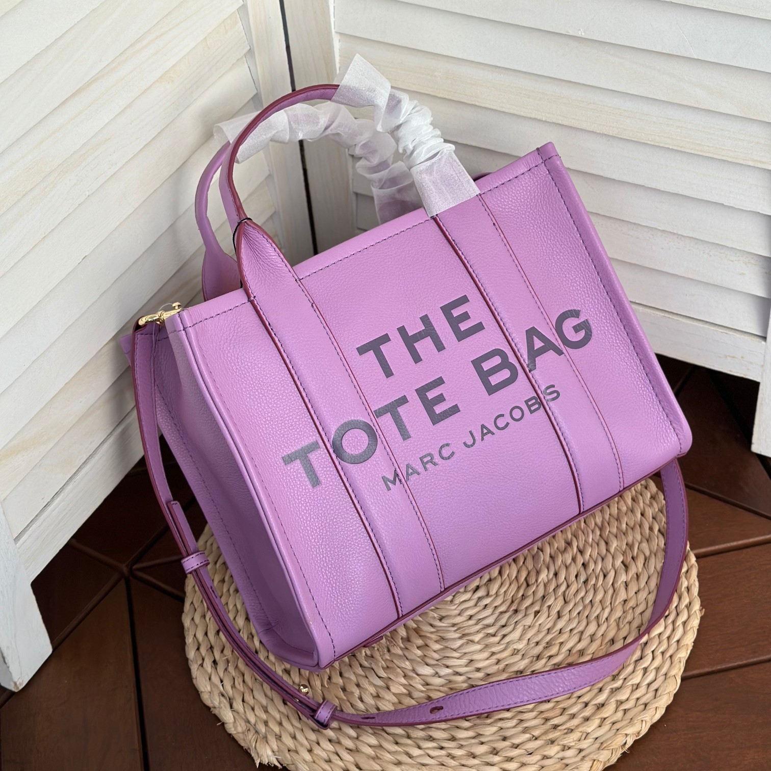 Marc Jacobs ～托特皮小号 紫色33cm
