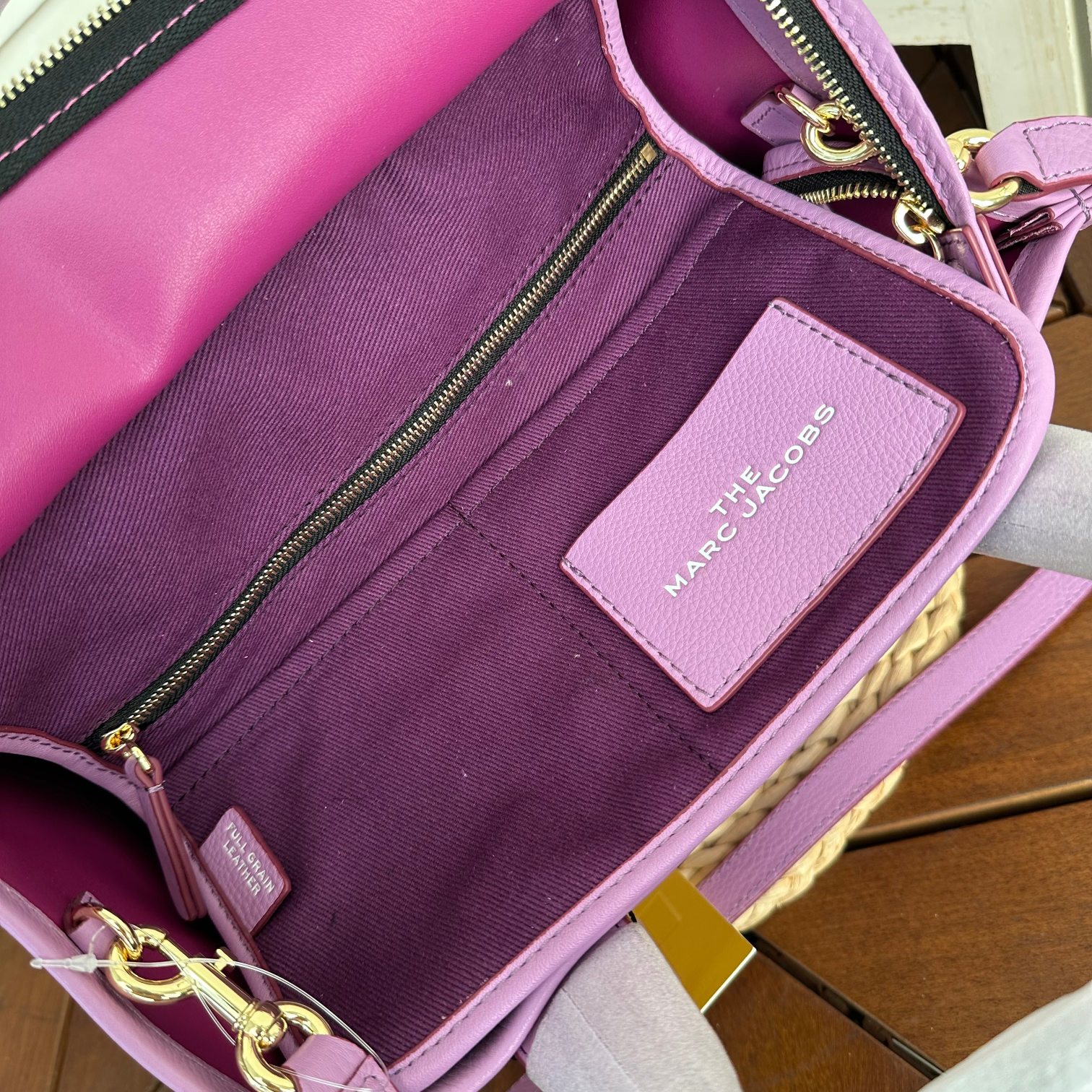 Marc Jacobs ～托特皮小号 紫色33cm