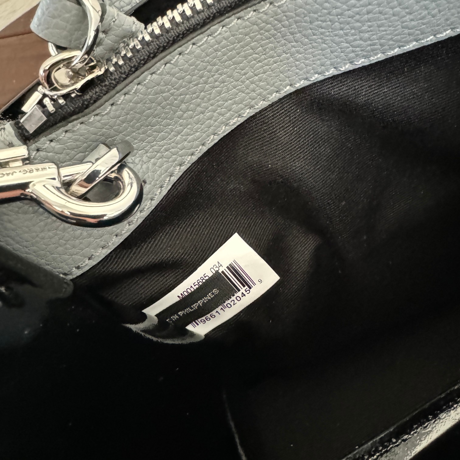 Marc Jacobs Mj牛皮灰色手提托特包 尺寸:23*10*20