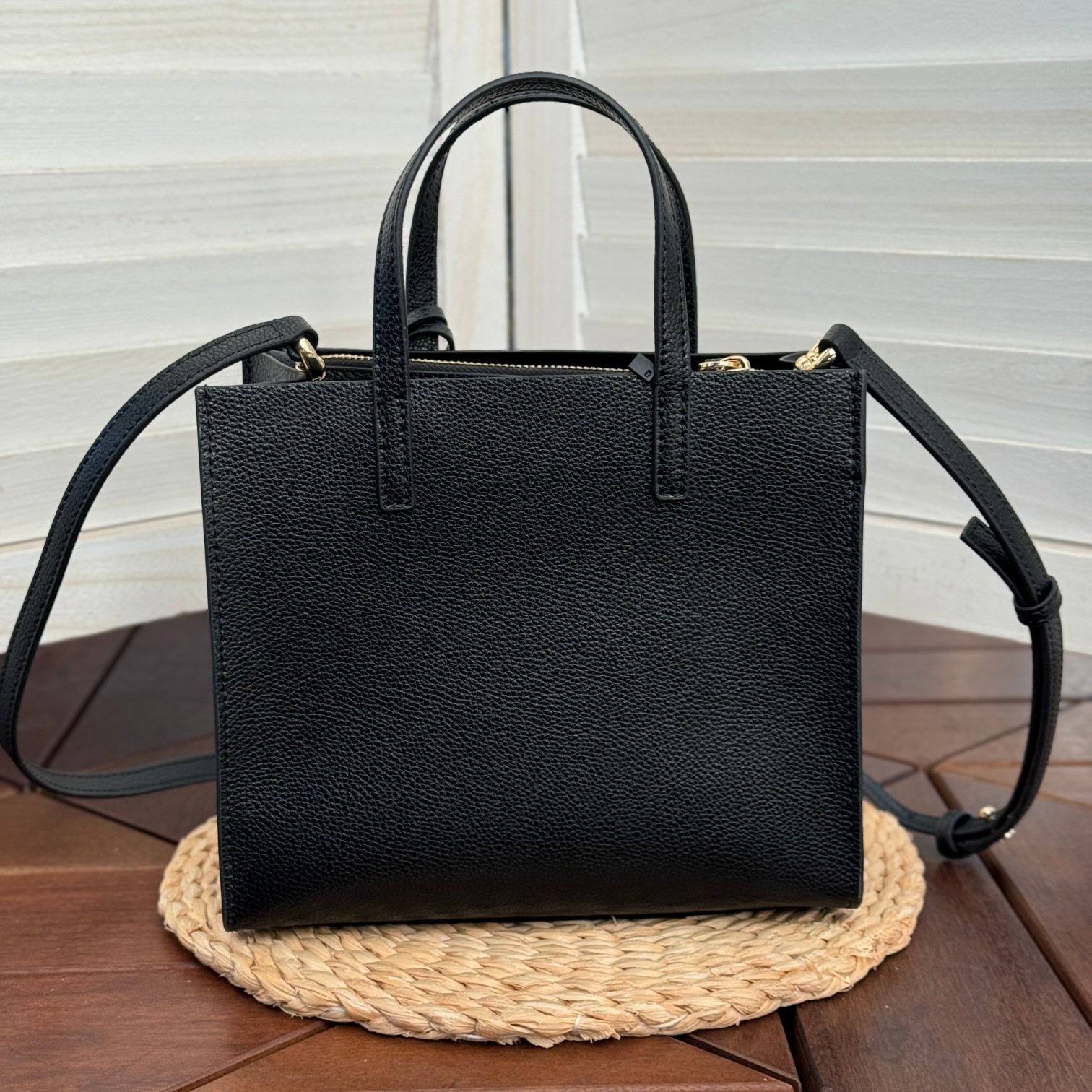Marc Jacobs Mj牛皮黑色手提托特包 尺寸:23*10*20