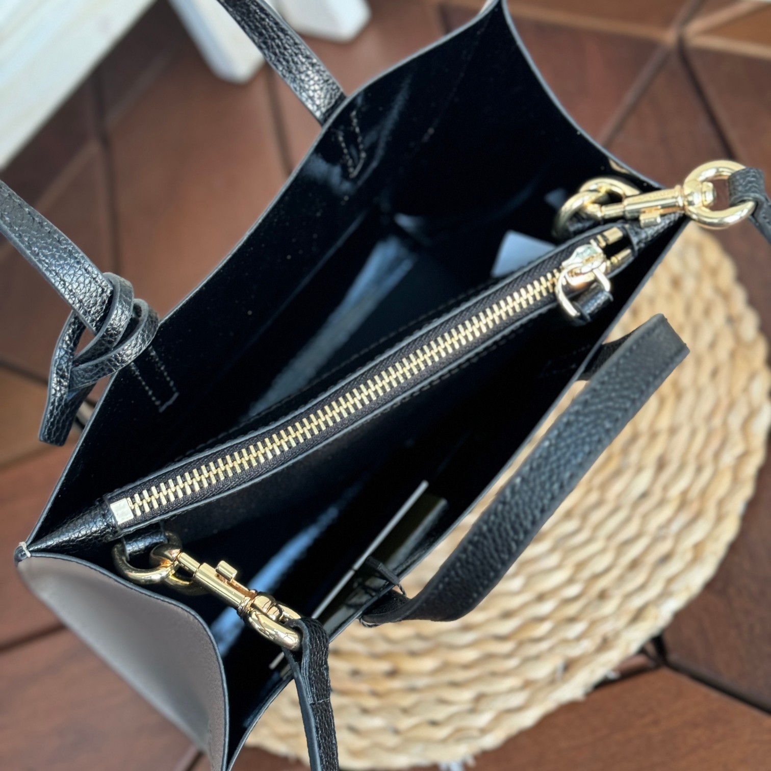 Marc Jacobs Mj牛皮拼色手提托特包 尺寸:23*10*20