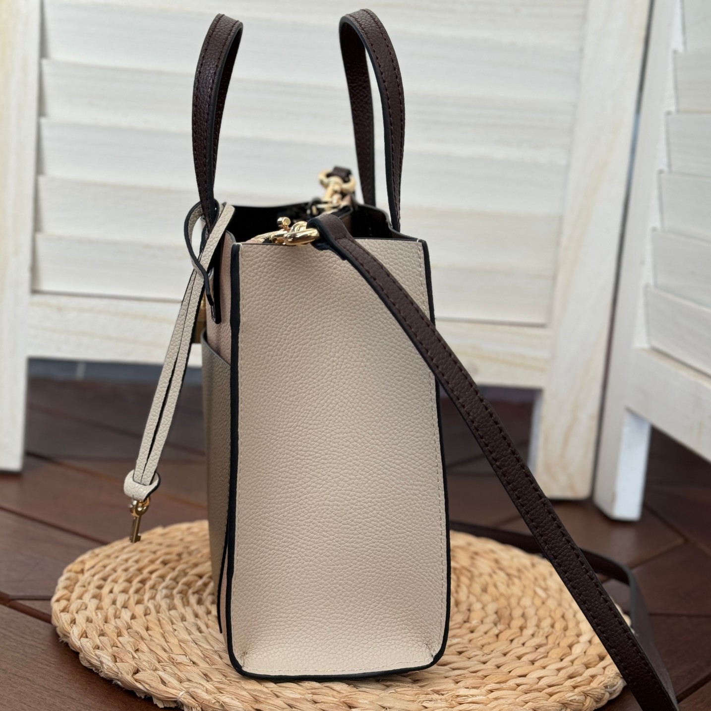 Marc Jacobs Mj牛皮拼色手提托特包 尺寸:23*10*20