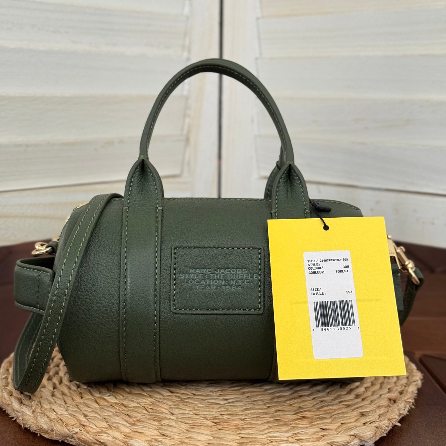 Marc Jacobs ～墨绿色，Mj圆筒包3⃣ 色 尺寸:20*12*12
