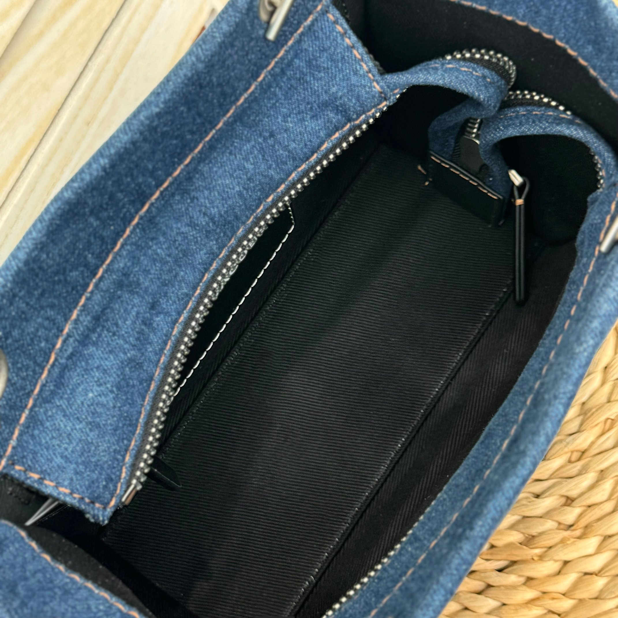 Marc Jacobs ～新款链条托特 水洗牛仔蓝 迷你号