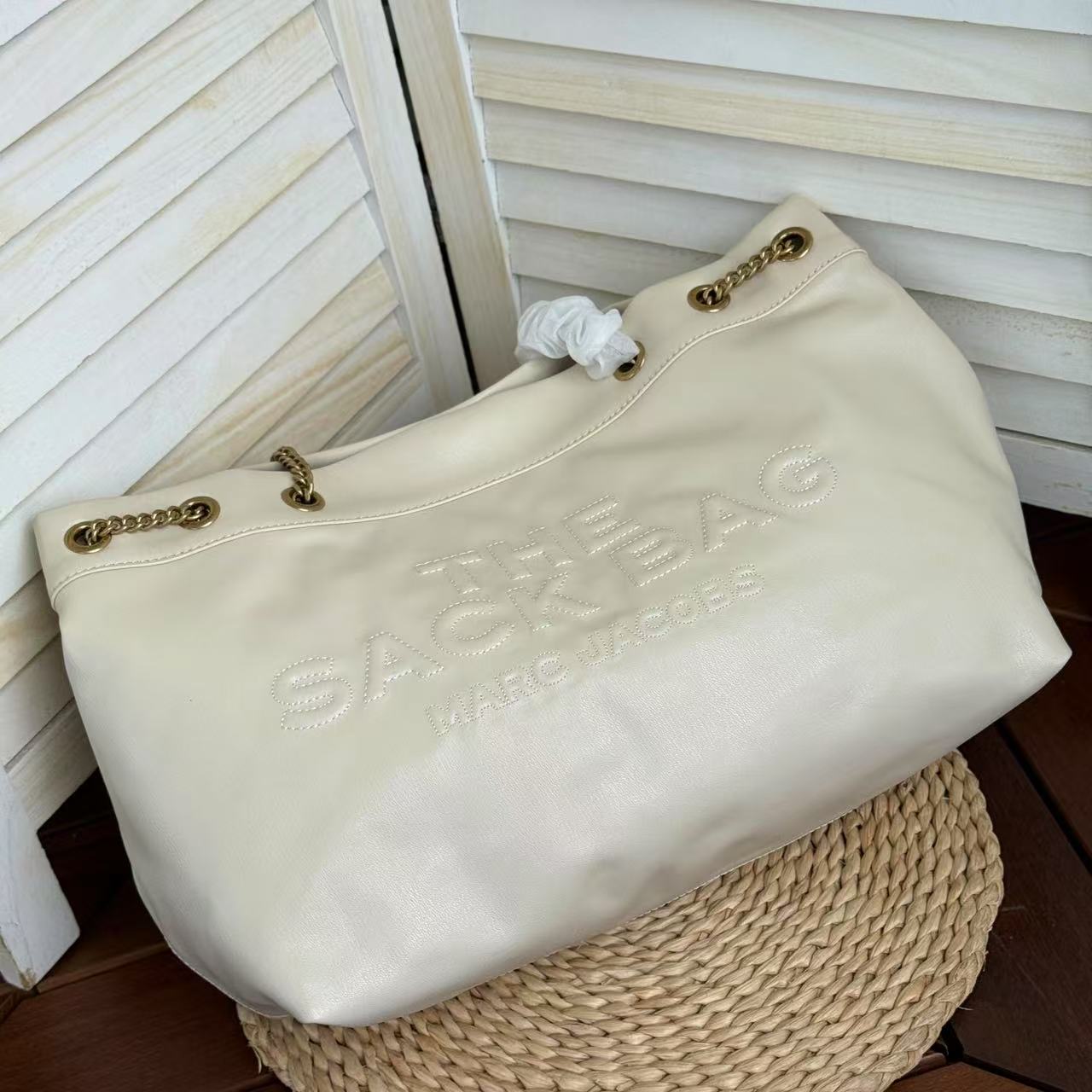 Marc Jacobs ～2025新款the sack bag链条包大号白色
