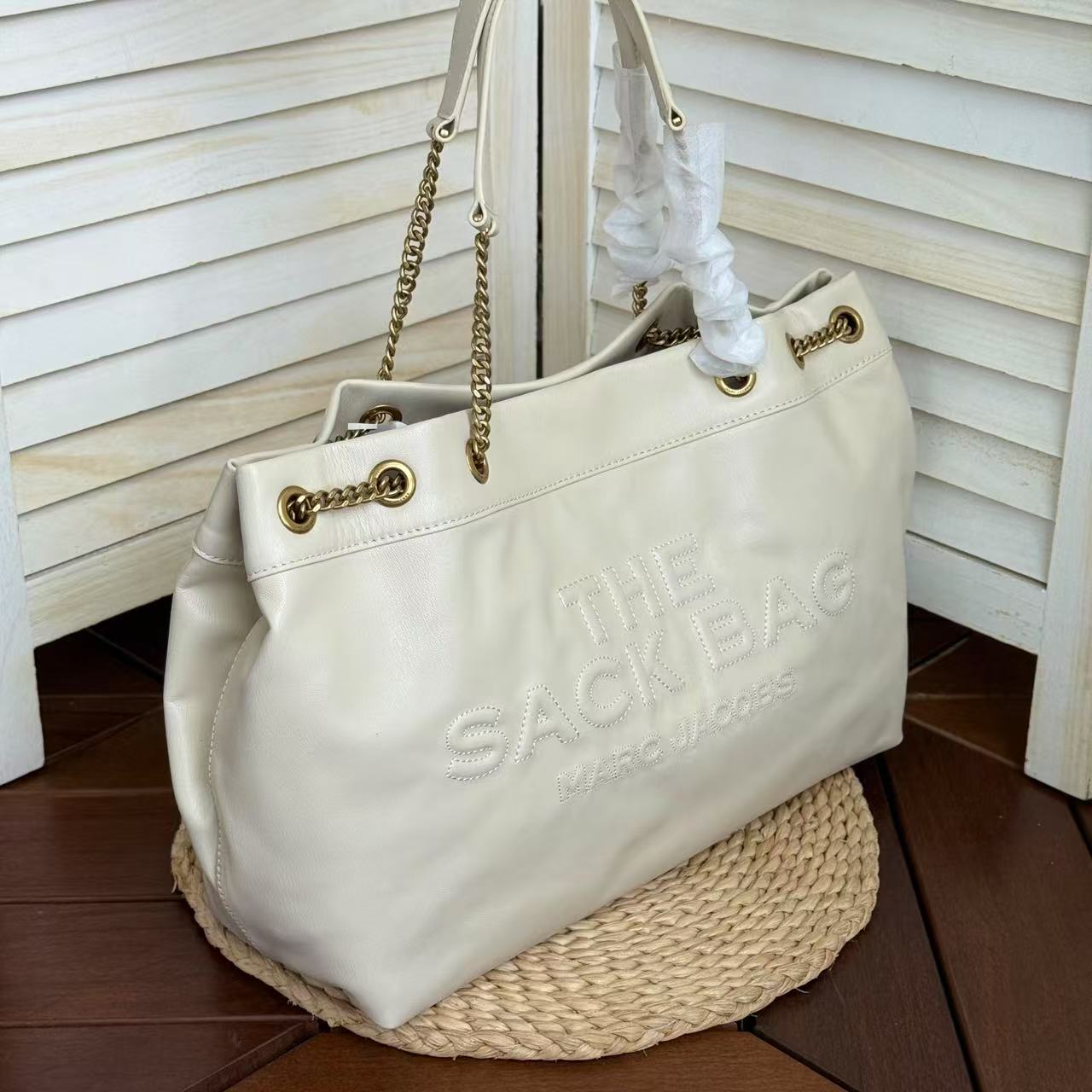 Marc Jacobs ～2025新款the sack bag链条包大号白色