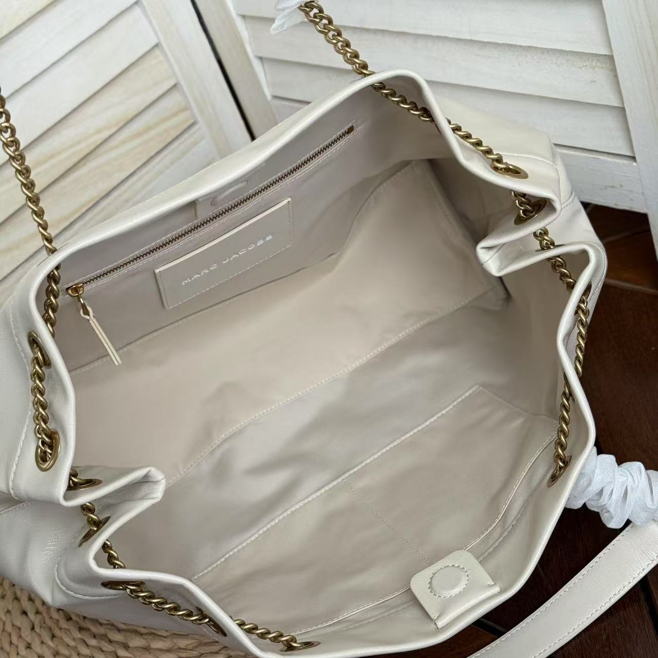 Marc Jacobs ～2025新款the sack bag链条包大号白色