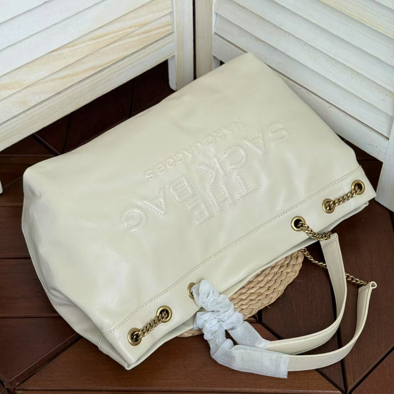 Marc Jacobs ～2025新款the sack bag链条包大号白色