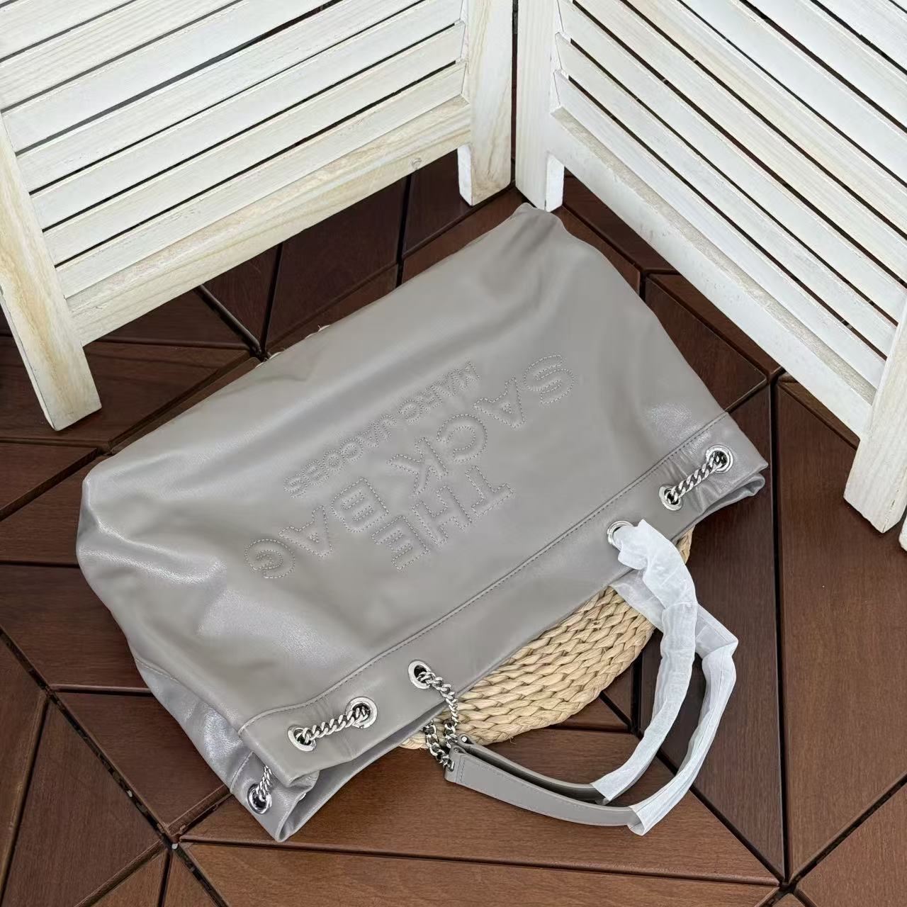 Marc Jacobs ～2025新款the sack bag链条包大号灰色
