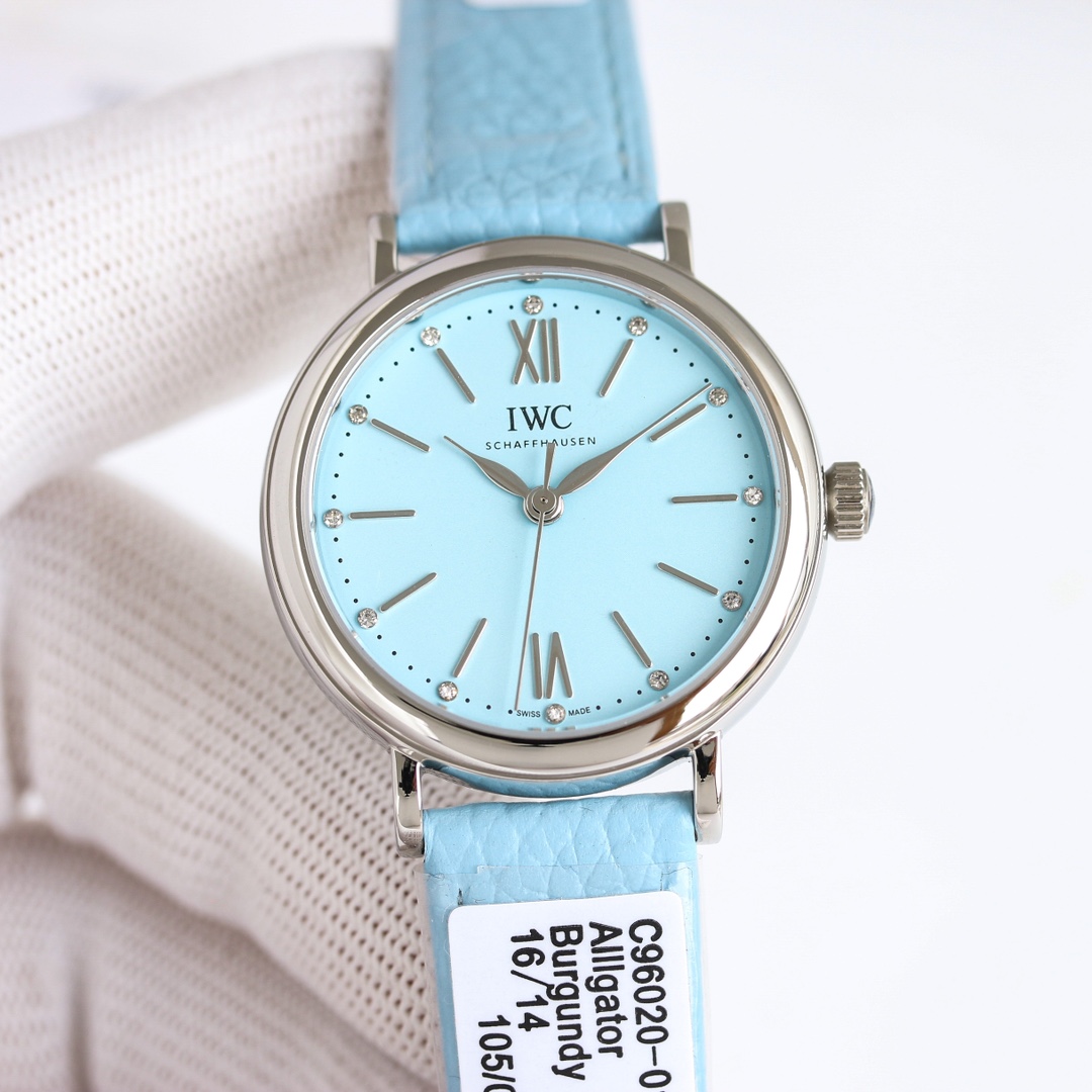 IWC Mandarin 34mm Steel Watch with South African Diamond – Unified 2990 - 图片 3