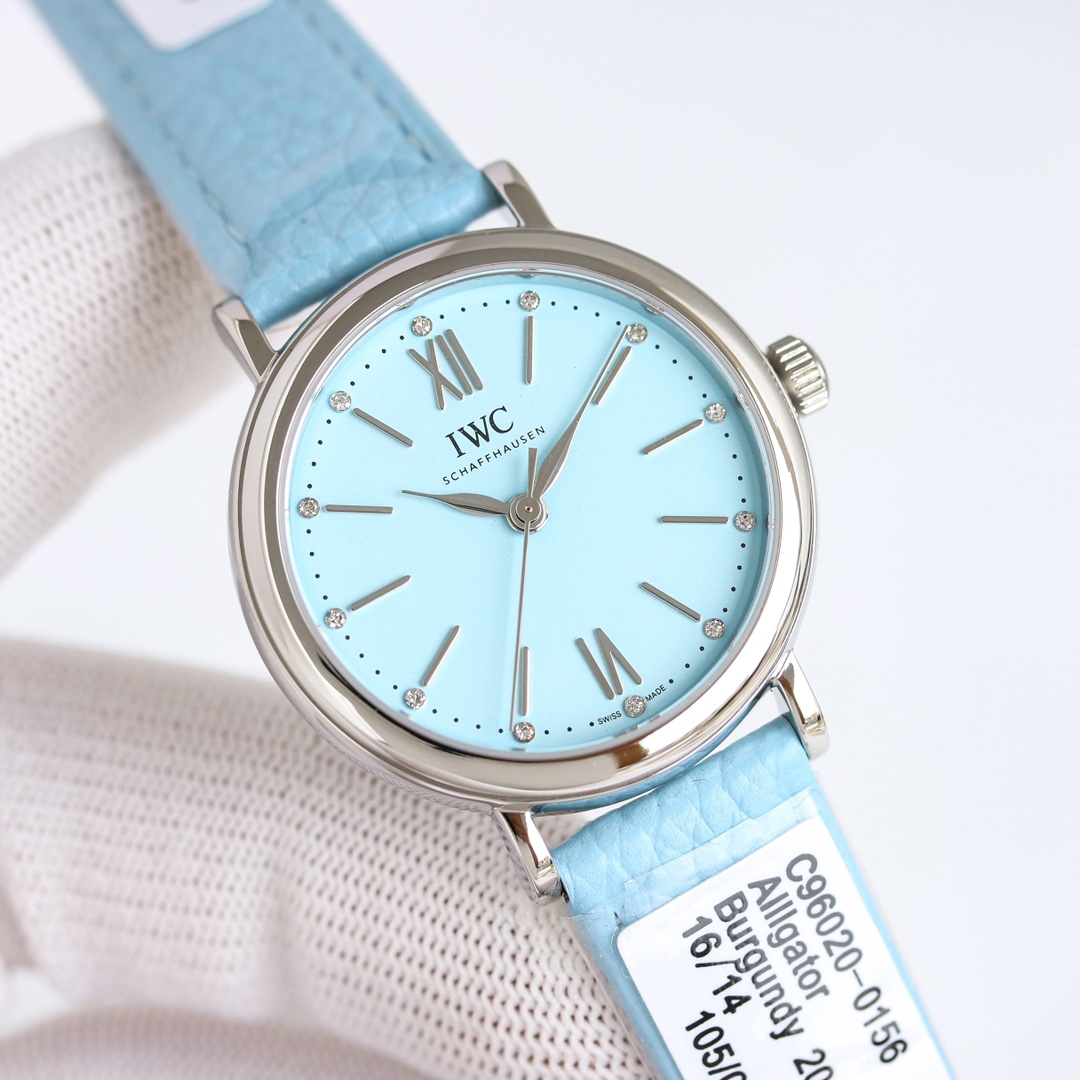 IWC Mandarin 34mm Steel Watch with South African Diamond – Unified 2990 - 图片 4