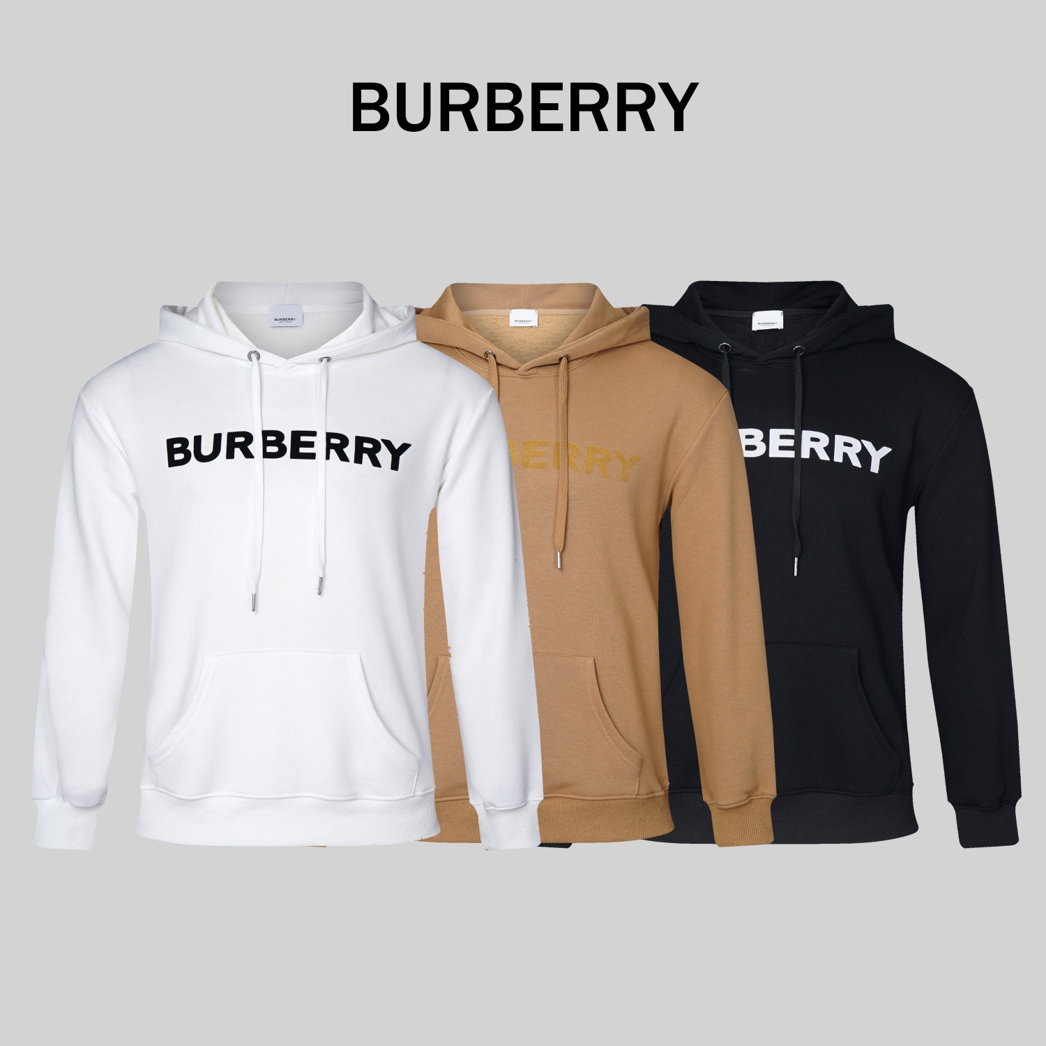 C561# BURBERRY*Burberry 2023 otoño-invierno nuevo estilo clásico sudadera con capucha, utilizando tela de algodón puro …