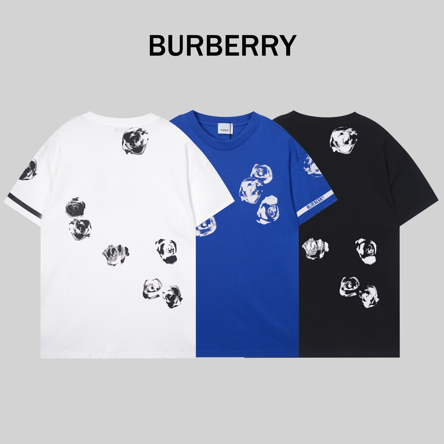 G1102 alta calidad doble hilo #BURBERRY*Burberry 2024 primavera temprana nuevo estilo camiseta, utilizando tela de algo…