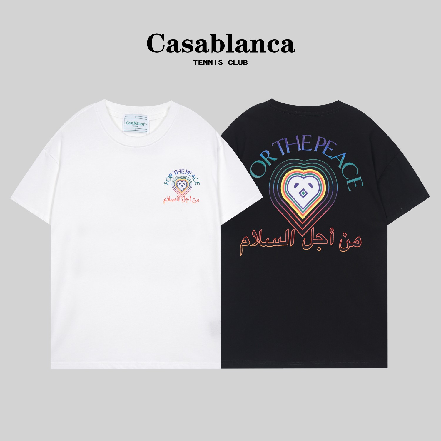 G1111 Camiseta de alta calidad de doble hilo # Casablanca * Casablanca nuevo estilo de primavera temprana 2024, confecc…