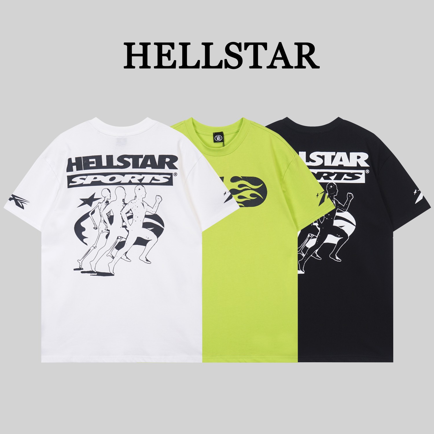 G1152# Hellstar*Estrella del Infierno//Camiseta nueva de principios de verano 2024, confeccionada en algodón …
