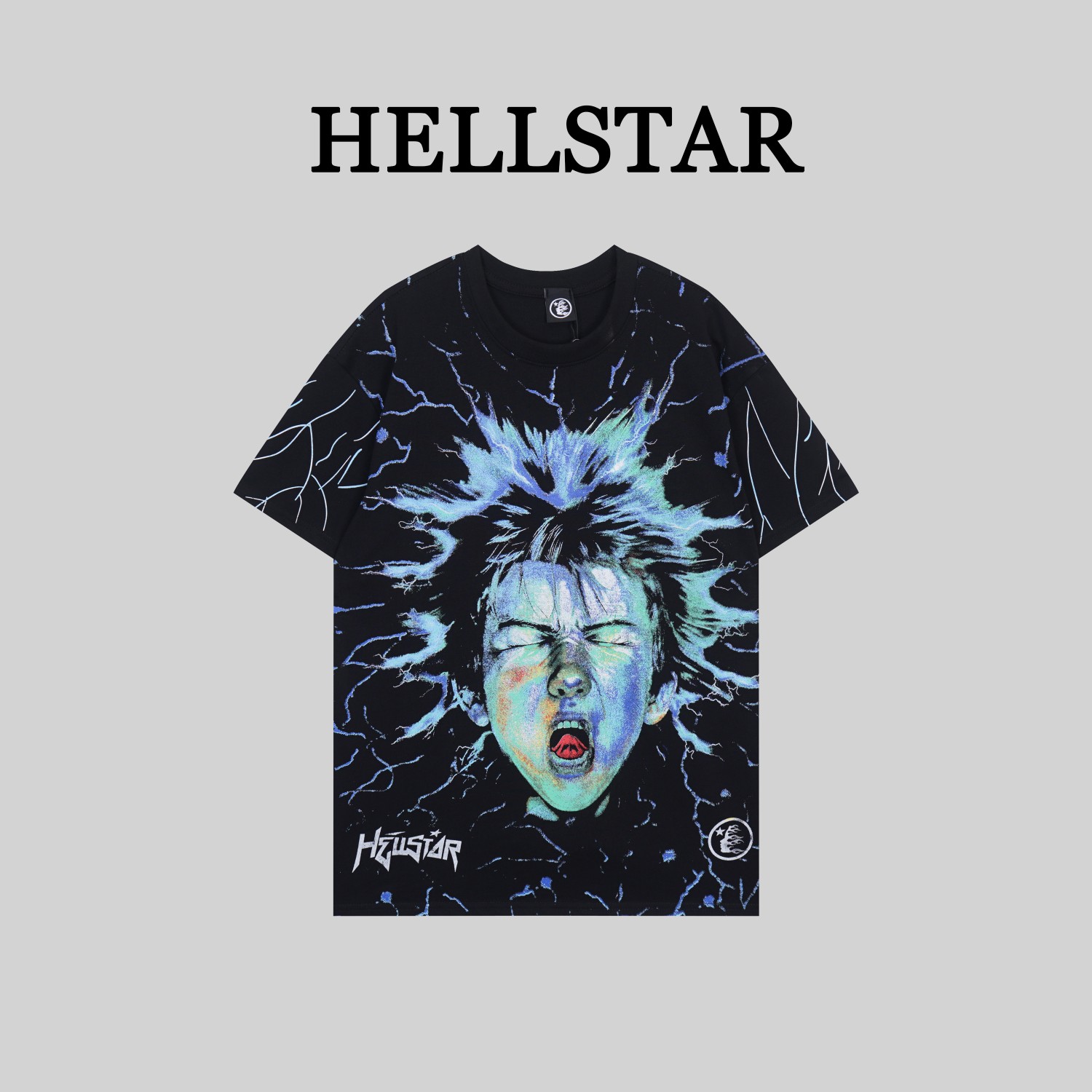 G1163# Hellstar*Estrella del Infierno//Camiseta nueva de principios de verano 2024, confeccionada en algodón …
