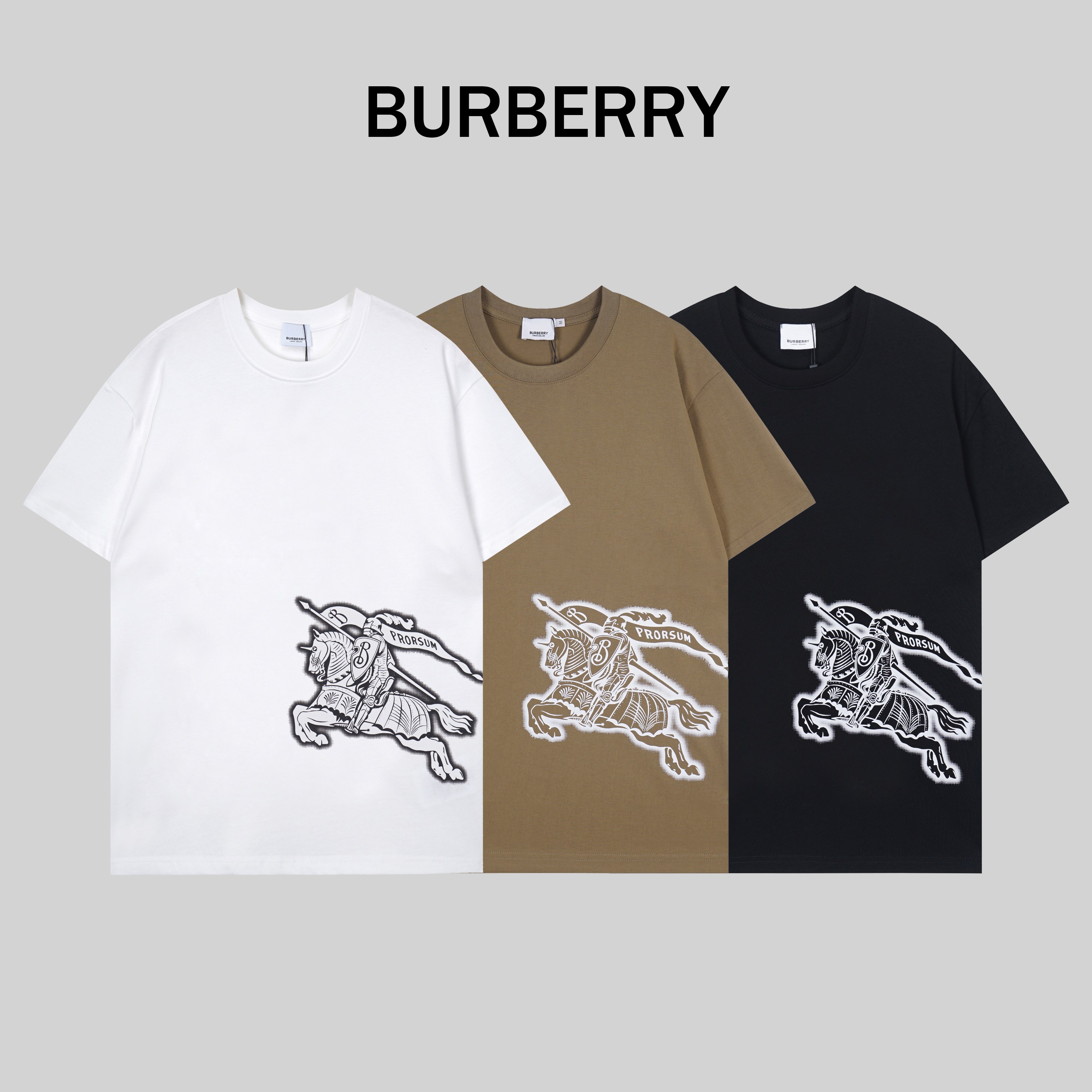T112#, la nueva camiseta de Burberry 2025, confeccionada con 280 gramos de tejido de algodón puro de doble hilo de alta…