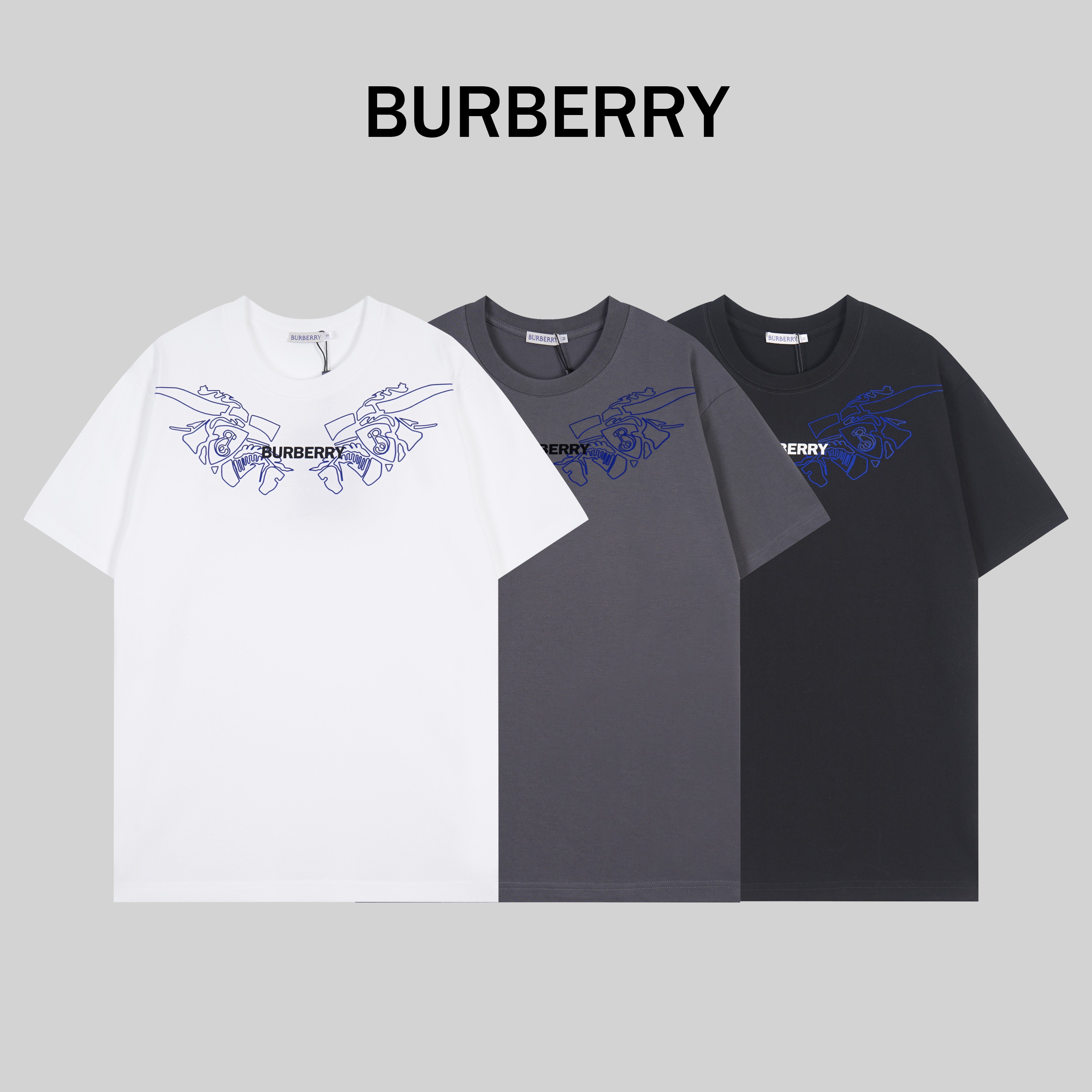 T113month#, la nueva camiseta de Burberry 2025, confeccionada con 280 gramos de tejido de algodón puro de doble hilo de…