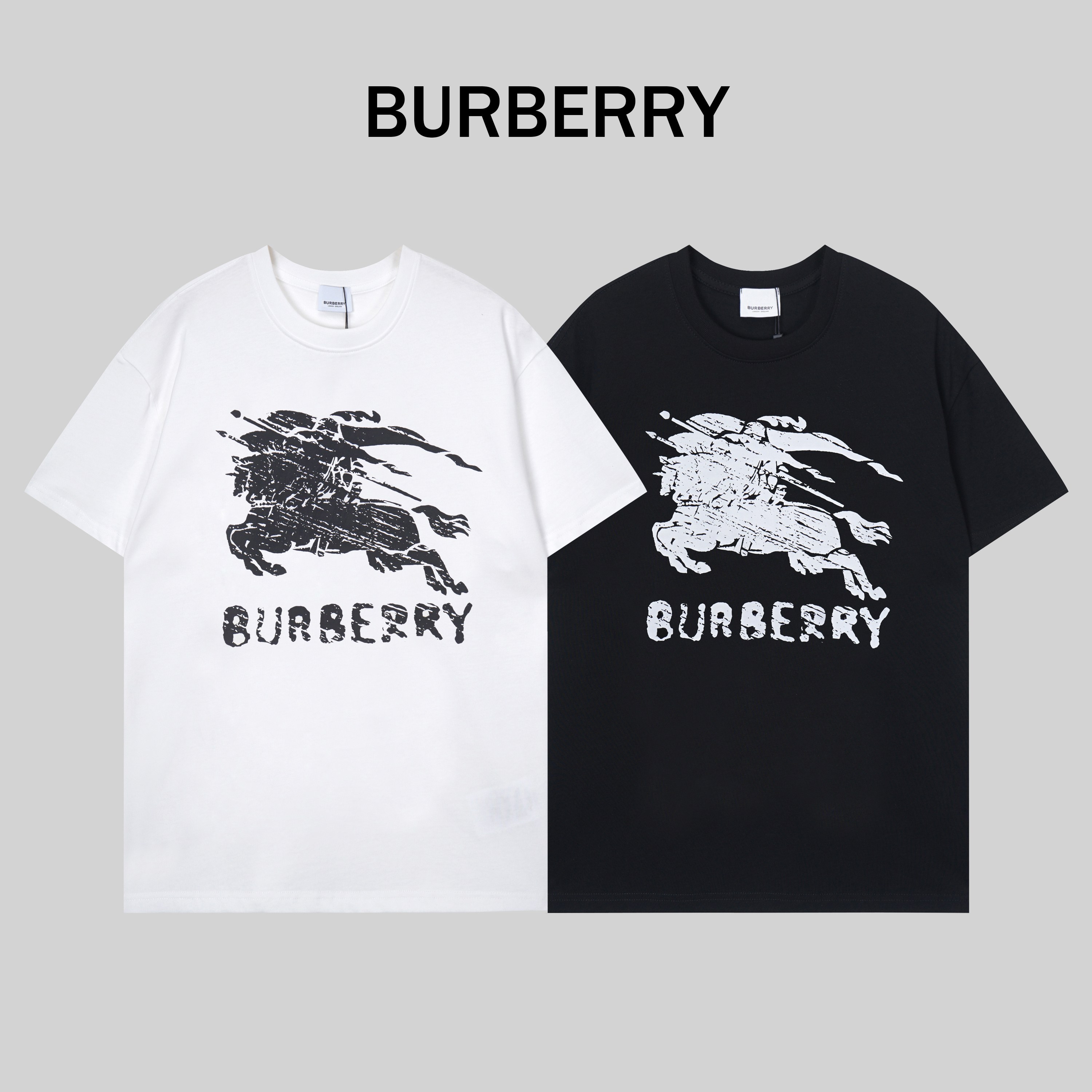 T122#, la nueva camiseta de Burberry, confeccionada con 280 gramos de tejido de algodón puro de doble hilo de alta cali…