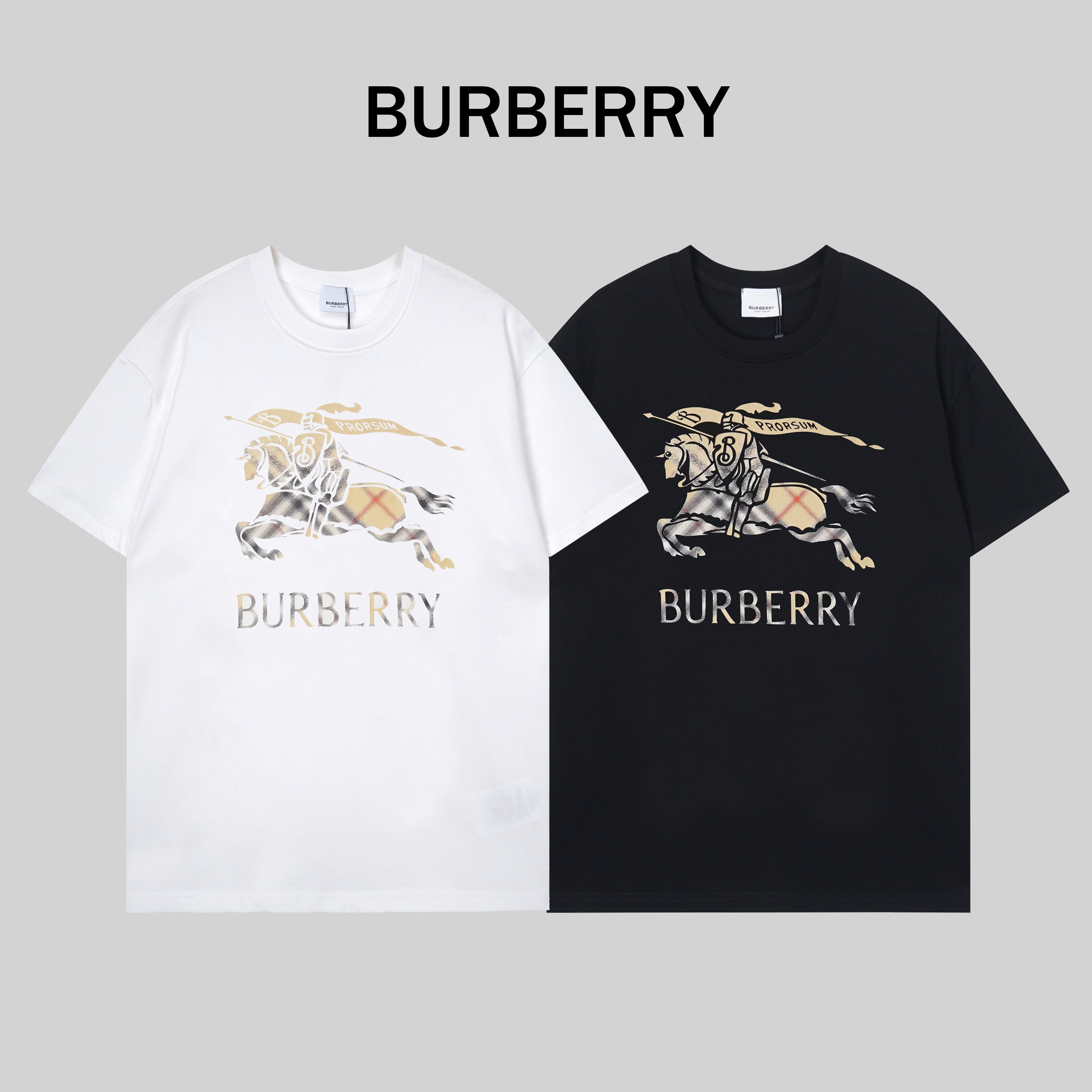 T125#, la nueva camiseta de Burberry, confeccionada con 280 gramos de tejido de algodón puro de doble hilo de alta cali…