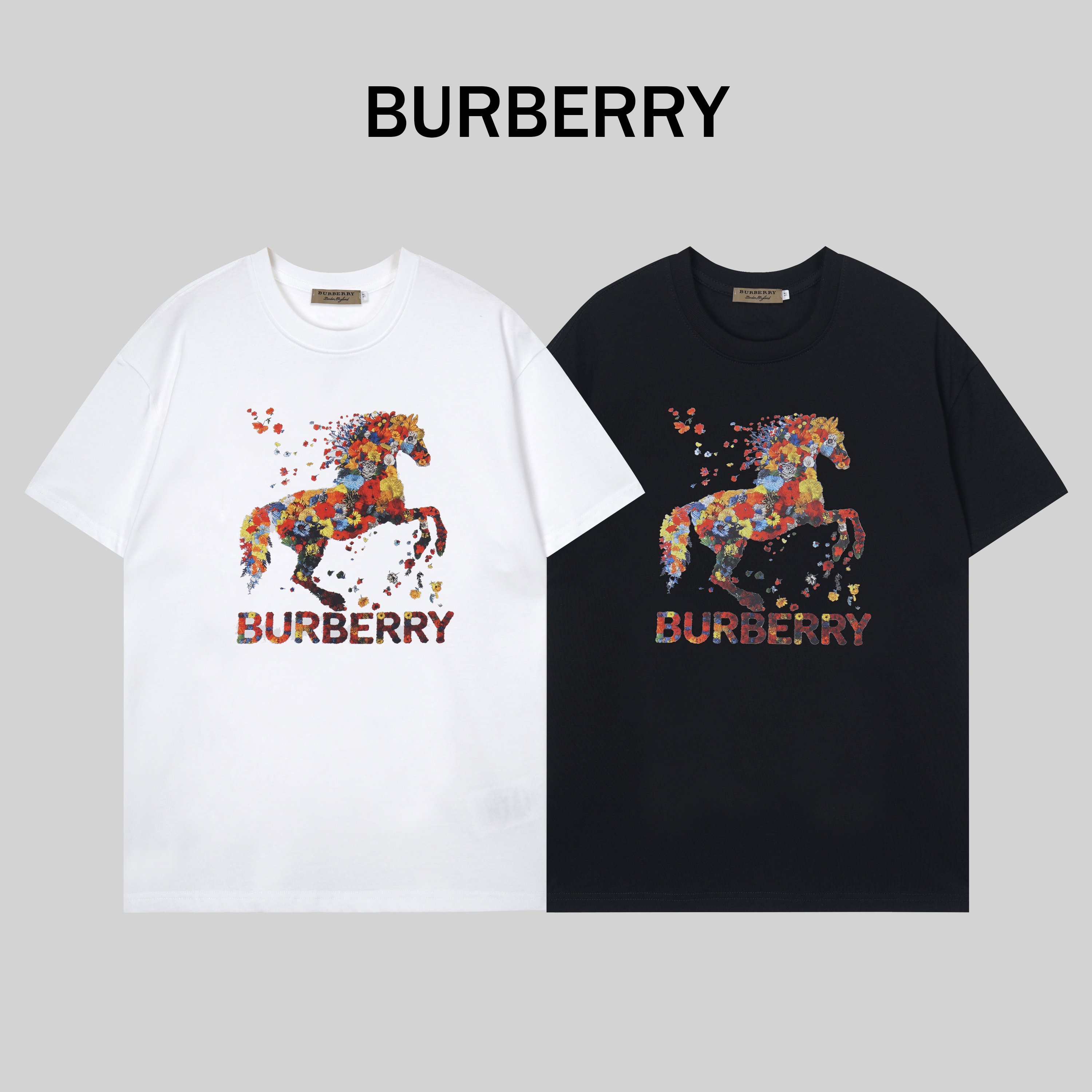 T137/ BURBERRY* Nueva camiseta Burberry 26, confeccionada en 280 gramos de tejido puro de algodón de doble hilo de alta…