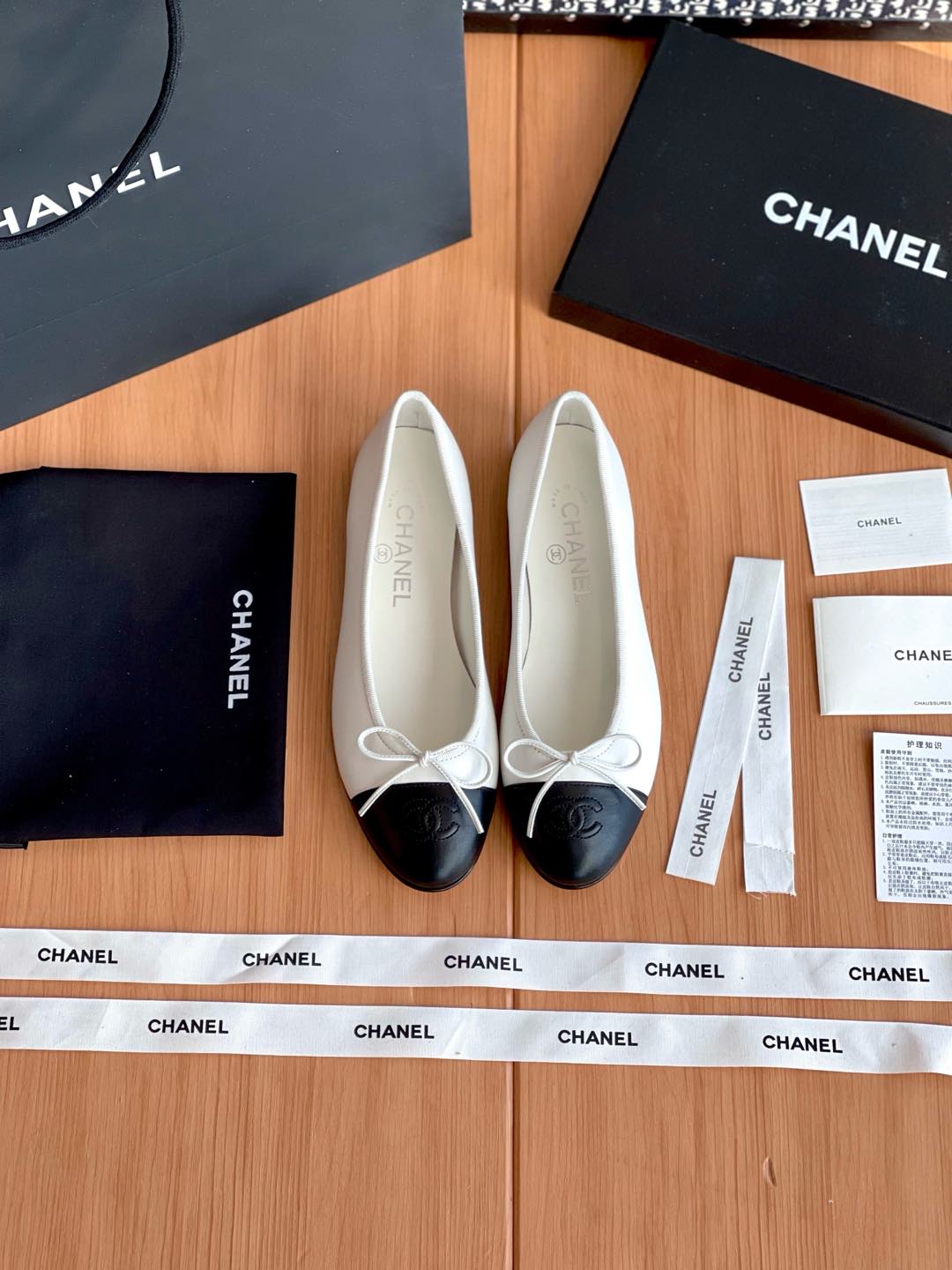 NO:129417,Chanel ballet shoes are purchased and developed and created by Zp, all customized materials, exclusive mold opening sole, all details are shipped together, and even the packaging is the same as the genuine one. Size: 35-40, ballet shoes, chanel19860909香奈儿 芭蕾鞋整双鞋子采购Zp开发打造,全部定制材料,独家开模大底,细节全部对版出货,连包装也做到跟正品一样.码数:35-40,芭蕾舞鞋,chanel,Women's Shoes