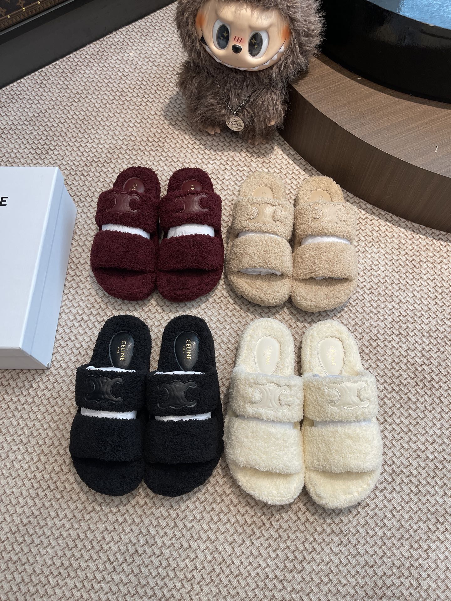 NO:461415,Combination picture: Only made of original color matching, furry slippers, slippers19860909组合图 只做原版配色,毛毛鞋拖鞋,slippers,Women's Shoes