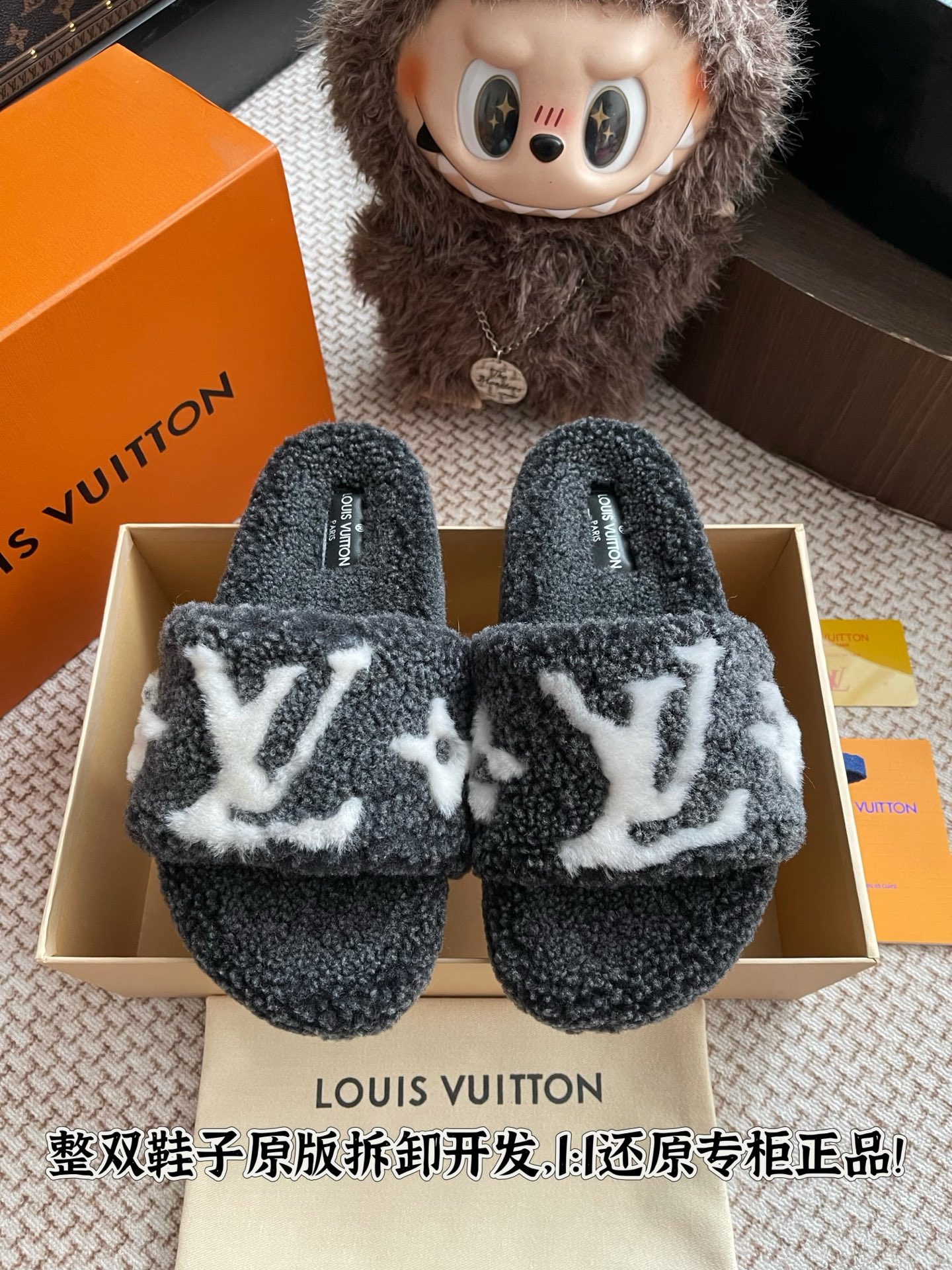 NO:488711,All details are welcome to compare casually, furry slippers, slippers19860909细节全对版 欢迎随意对比,毛毛鞋拖鞋,slippers,Women's Shoes