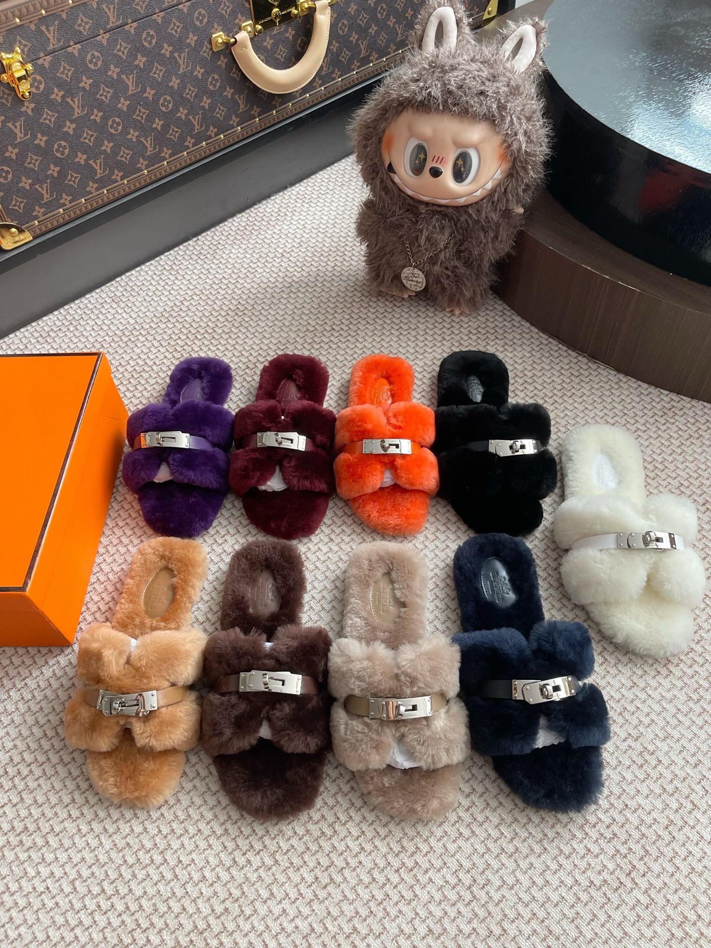 NO:488602,Combination picture: Only made of original color matching, furry slippers, slippers19860909组合图 只做原版配色,毛毛鞋拖鞋,slippers,Women's Shoes