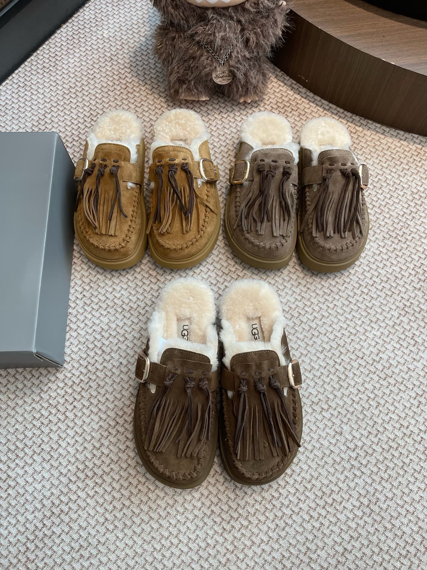 NO:512341,Combination picture: Only original color matching, semi-dragged fur shoes19860909组合图 只做原版配色,半拖毛毛鞋,Women's Shoes