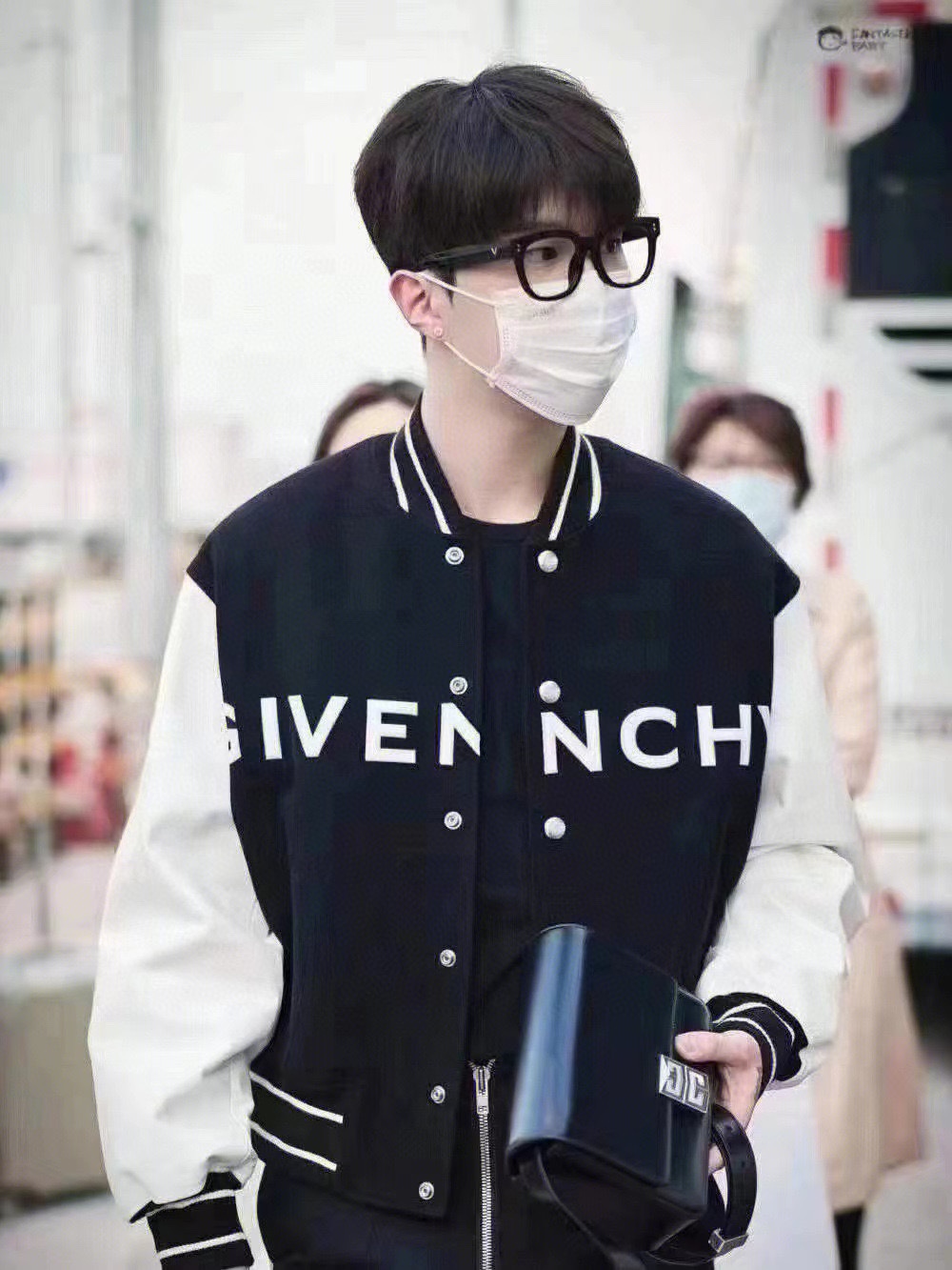 GIVENCHYGivenchy 21Fw embroidered letter stitching wool baseball uniform upper