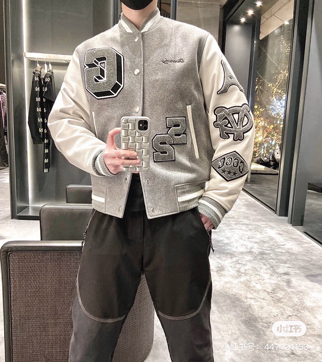 GivenchyGivenchy 23Fw4G large logo baseball uniform coat upper body effect