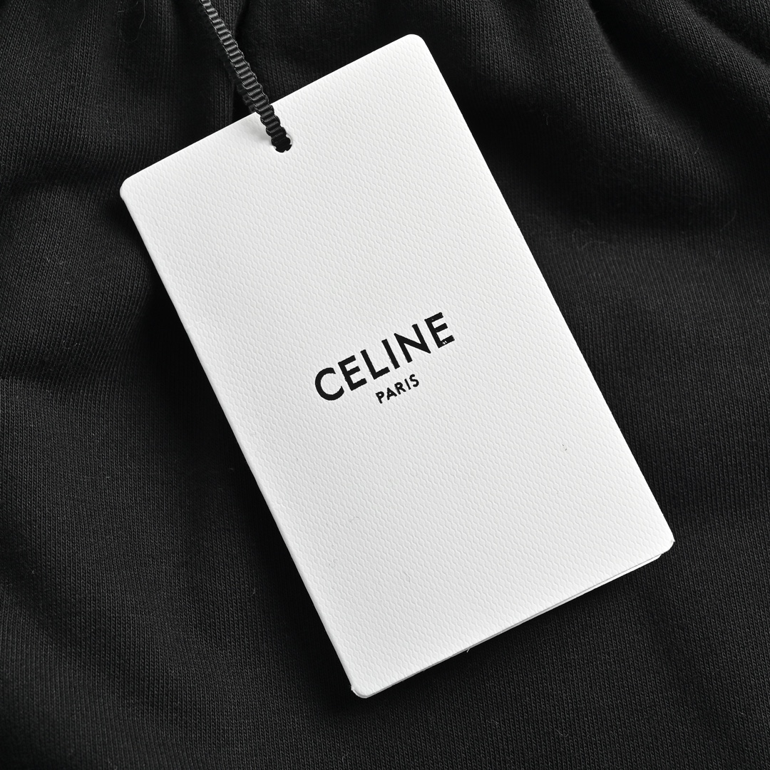 Celine/赛琳 23Fw 凯旋门刺绣小标长裤