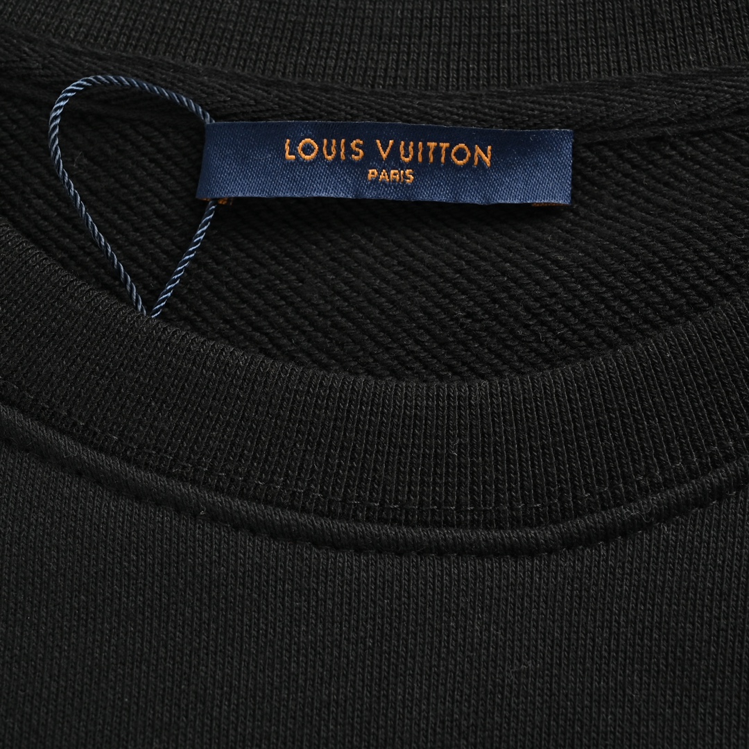 Louis Vuitton/路易威登 22Fw 假口袋字母印花圆领卫衣