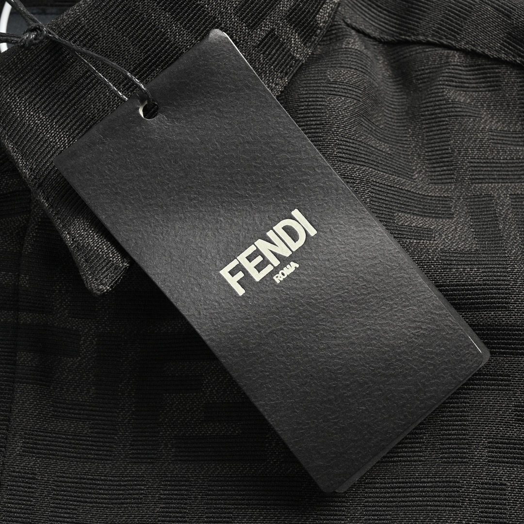 Fendi/芬迪 23Fw 双F提花衬衫领夹克外套