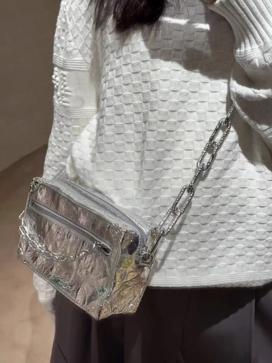 Louis VuittonLouis Vuitton 23Fw Waffle embossed lapel sweater upper body effec