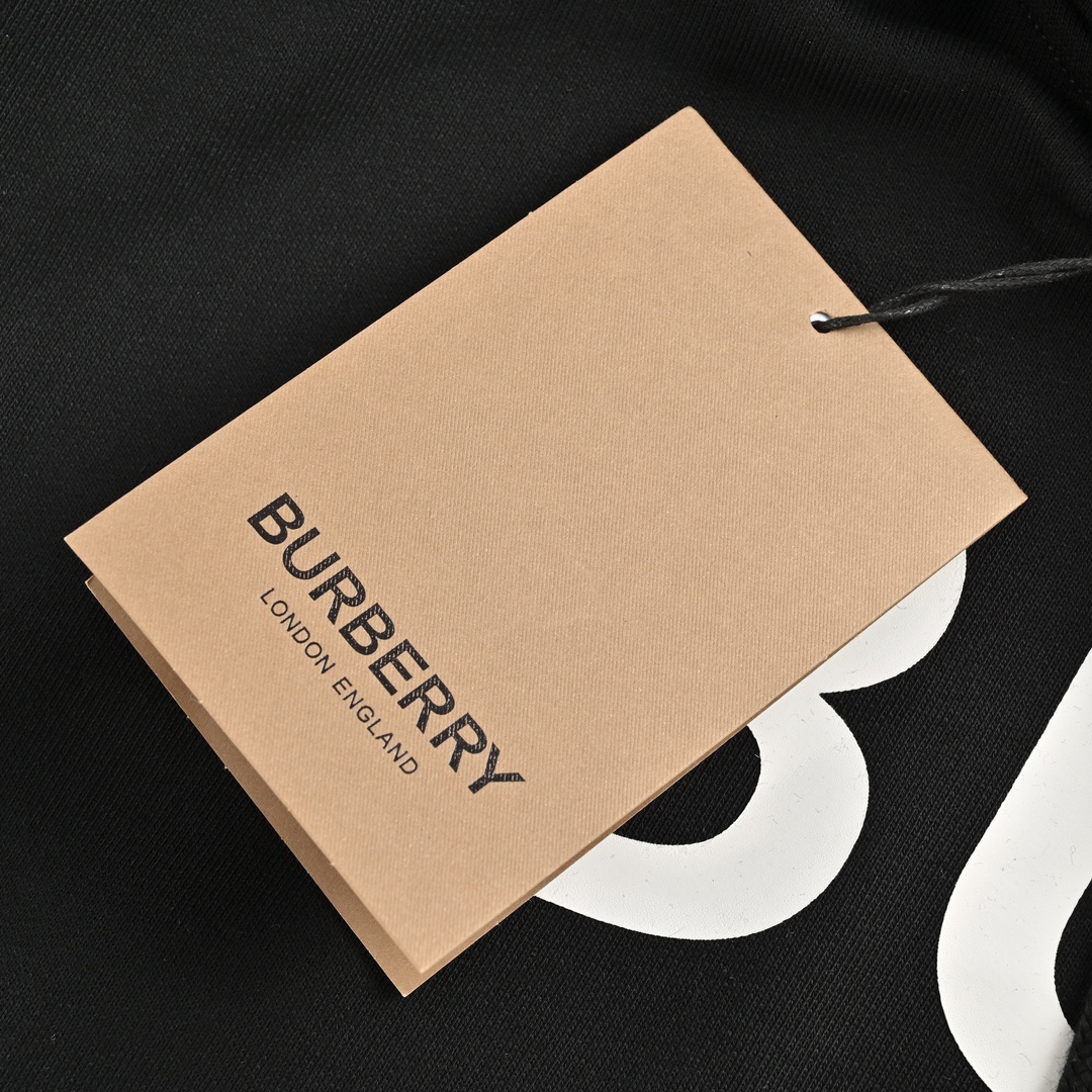 Burberry/巴宝莉 厚胶字母印花连帽卫衣