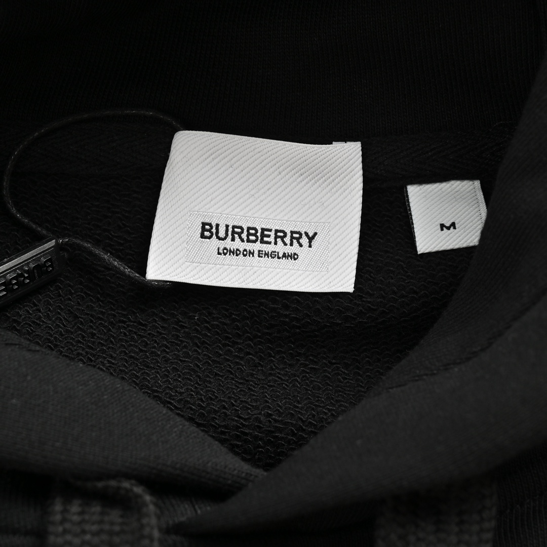 Burberry/巴宝莉 厚胶字母印花连帽卫衣