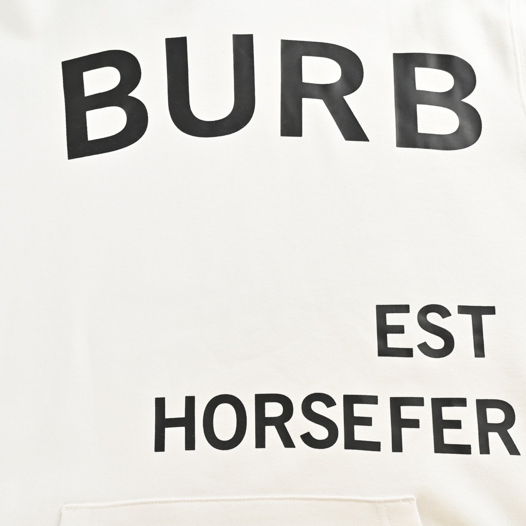 Burberry/巴宝莉 厚胶字母印花连帽卫衣