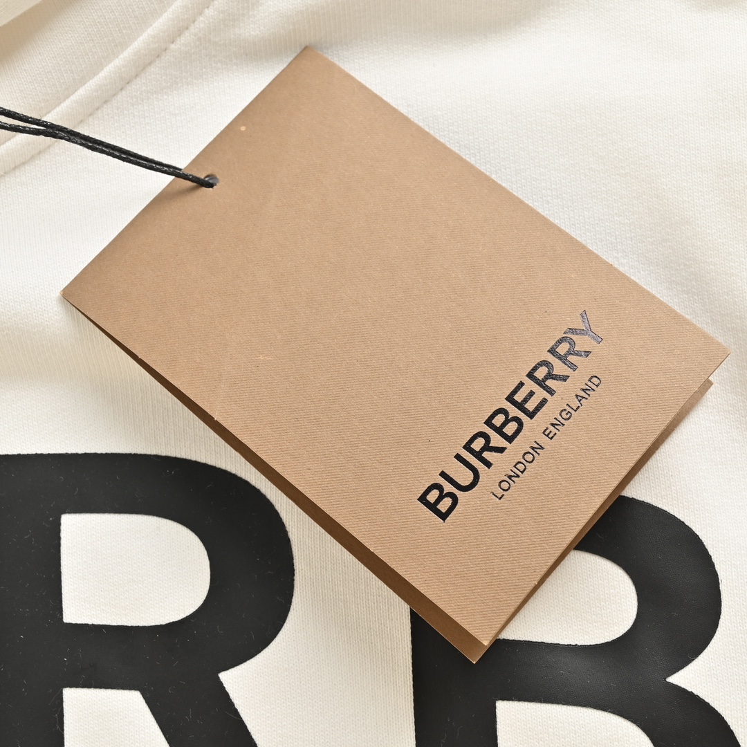 Burberry/巴宝莉 厚胶字母印花连帽卫衣